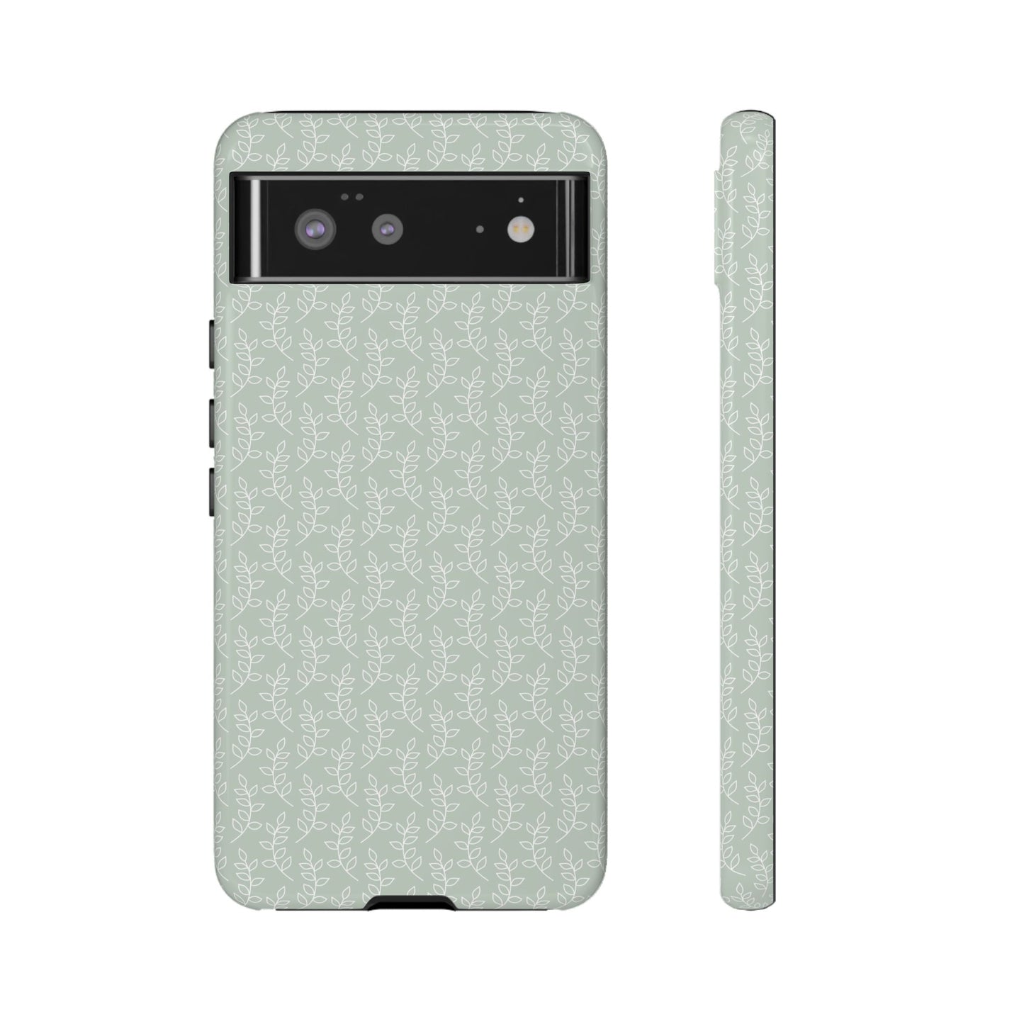 Minimal Leaf Print Google Pixel Case