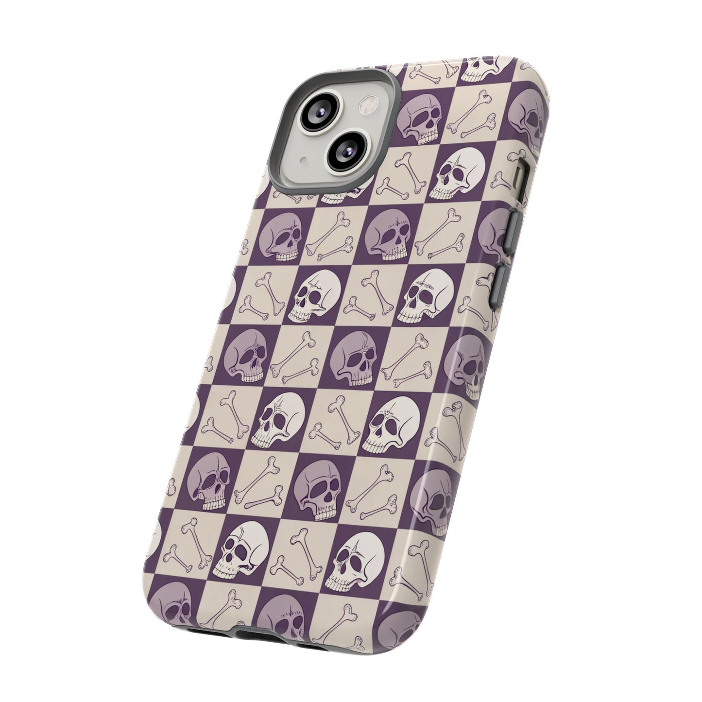 Skull & Bones Checkered iPhone Case