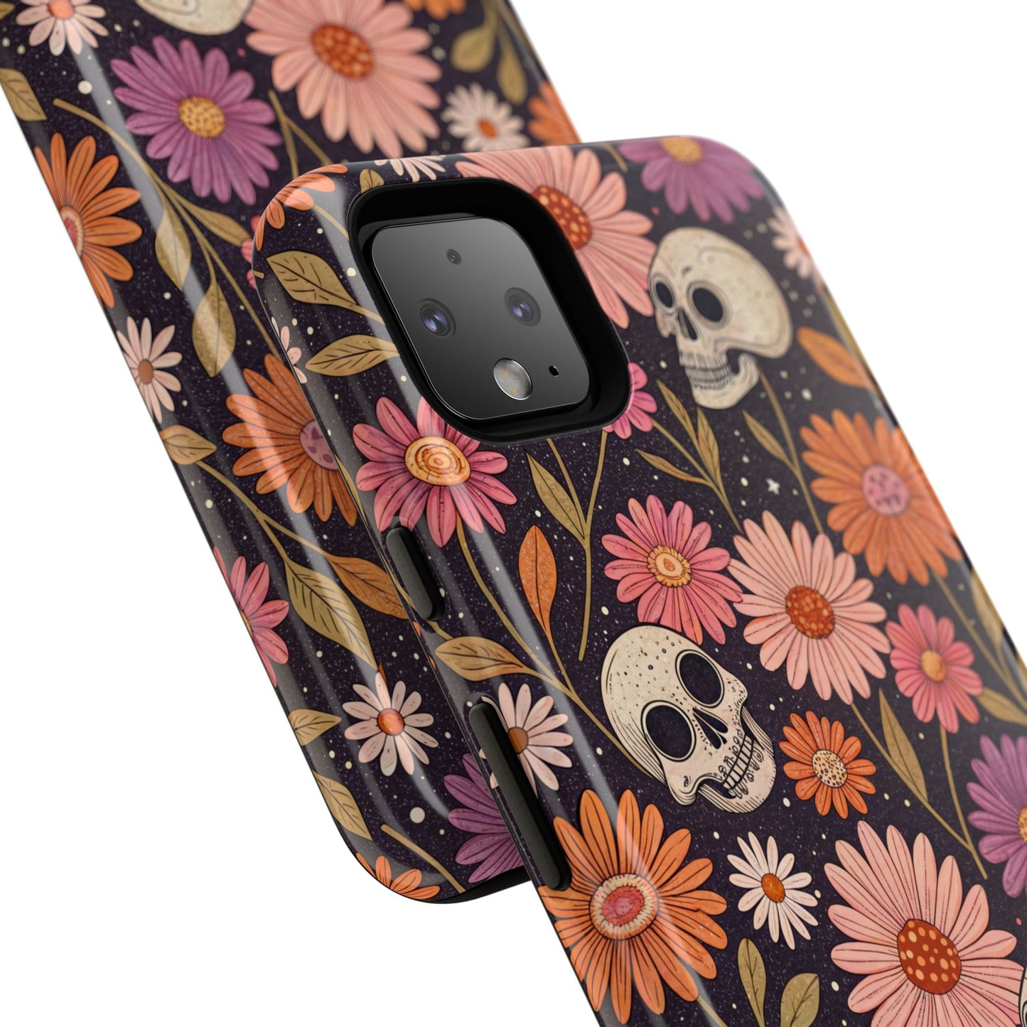 Skulls & Fall Florals Google Pixel Case