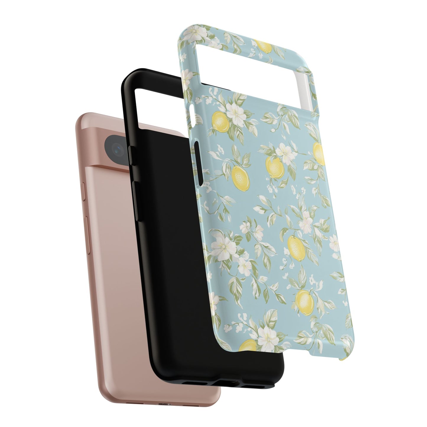 Lemon Blossom Blue Google Pixel Case