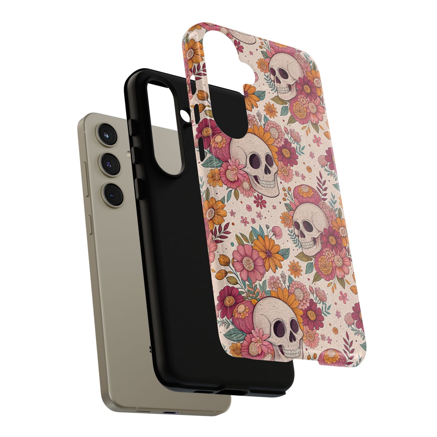 Floral Skull Samsung Case