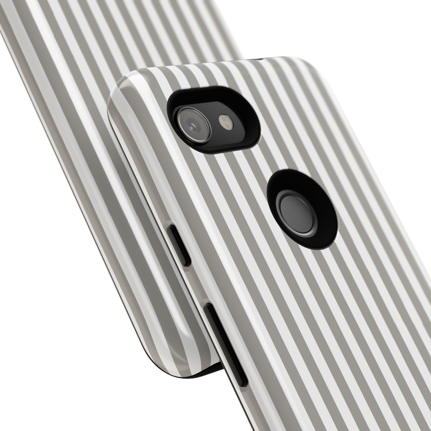 Gray & White Stripe Google Pixel Case