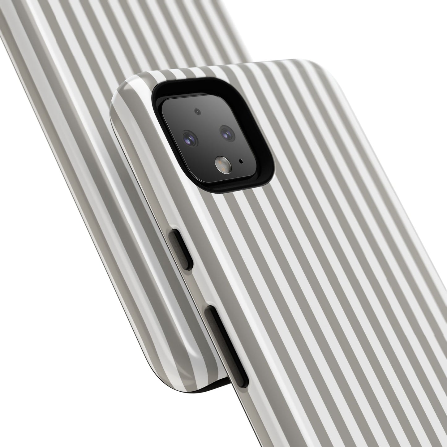 Gray & White Stripe Google Pixel Case