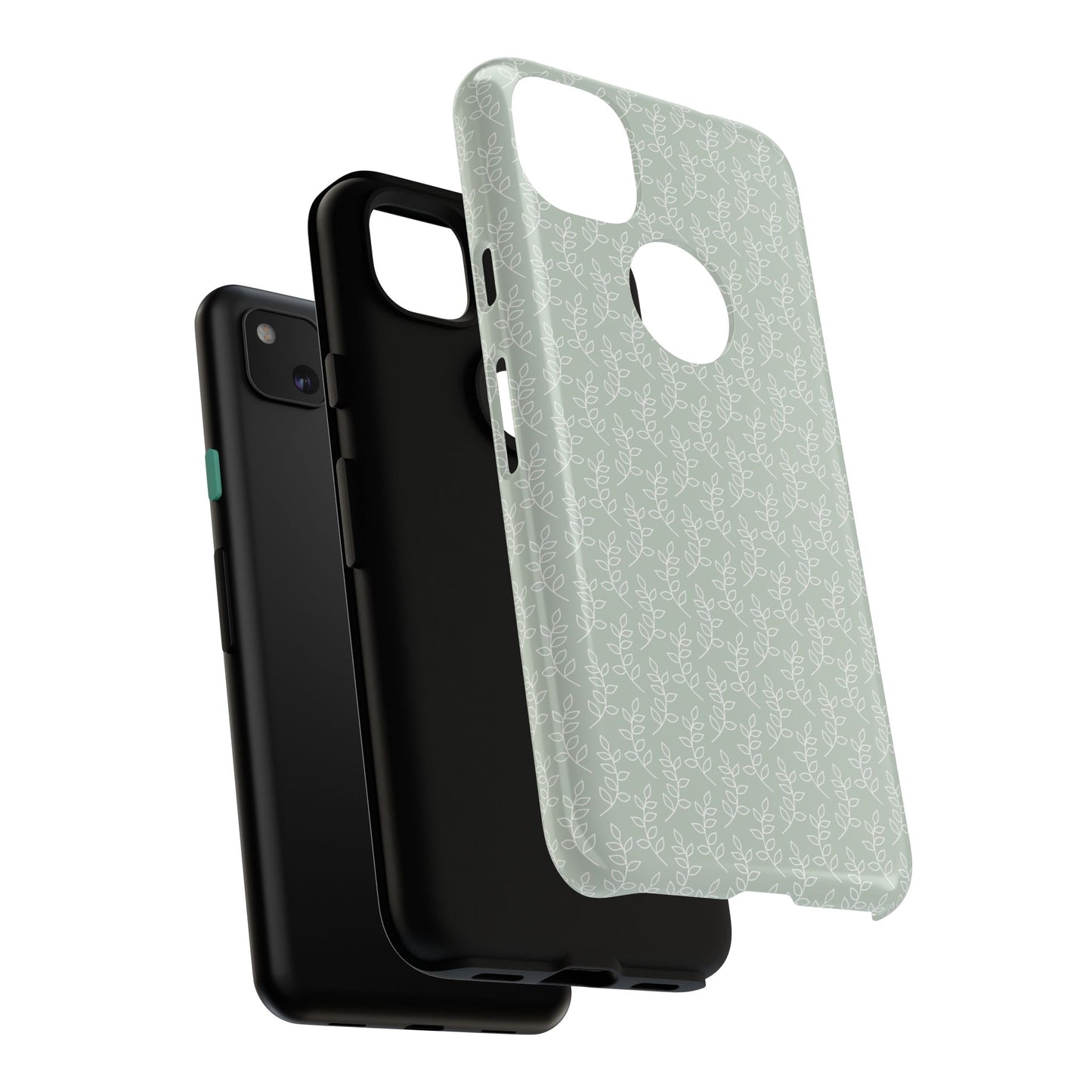Minimal Leaf Print Google Pixel Case