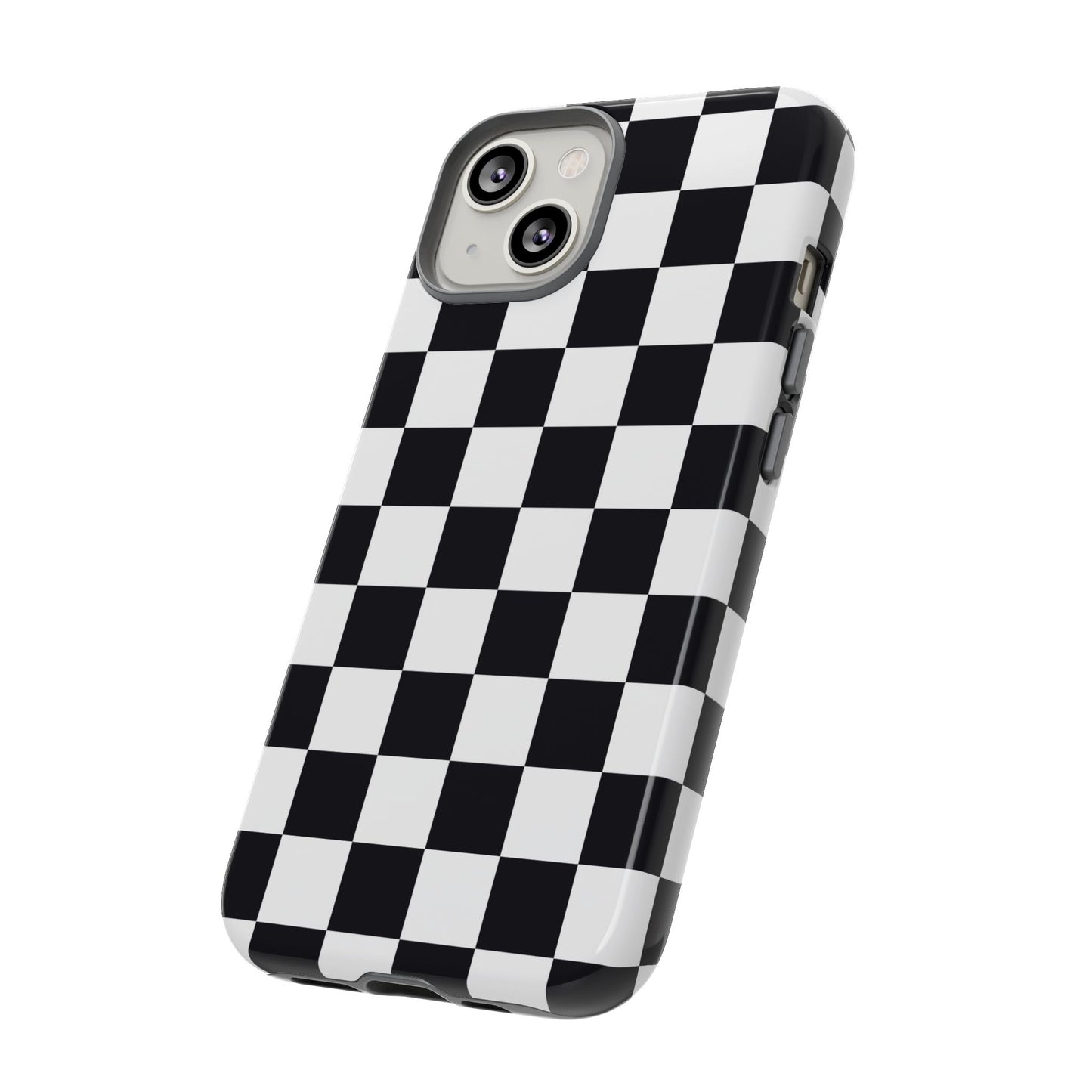 Black & White Checkerboard iPhone Case