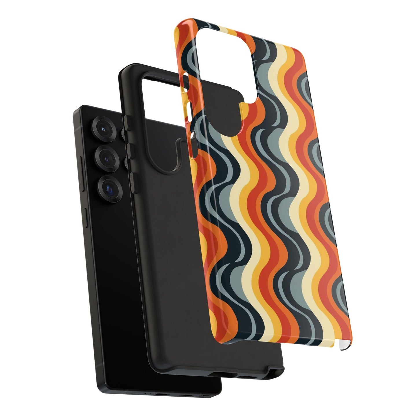Retro Wavy Stripe Samsung Phone Case