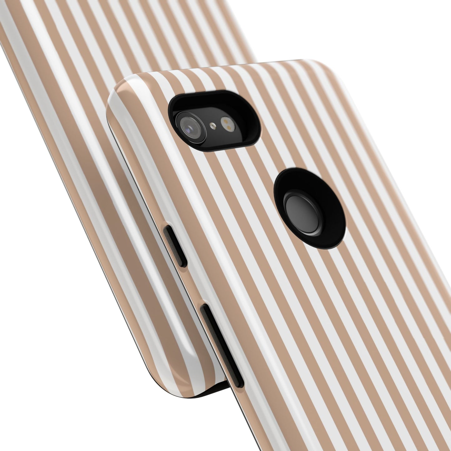 Tan & White Stripe Google Pixel Case