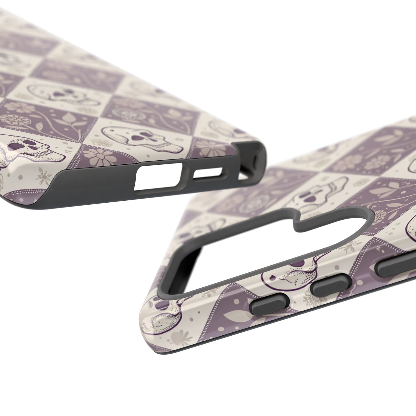 Vintage Skull & Floral Diamond Samsung Case