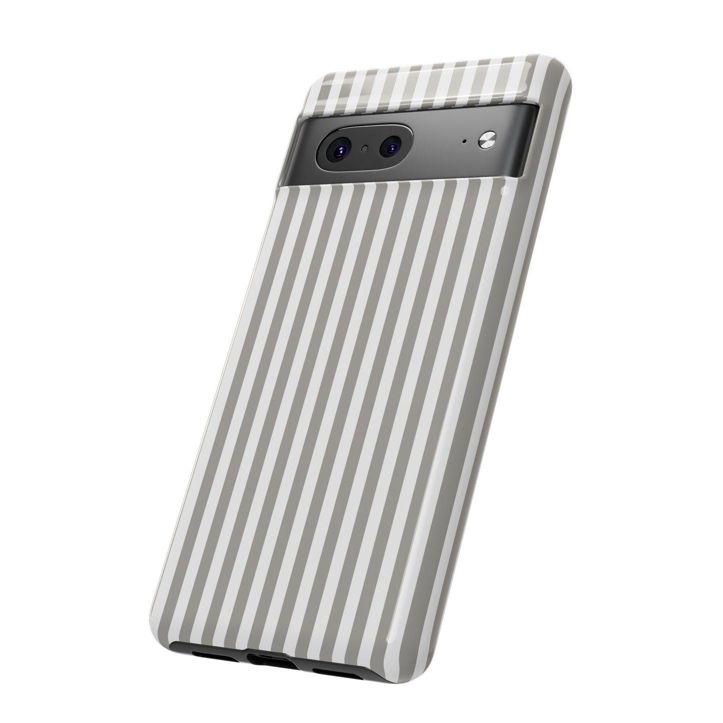 Gray & White Stripe Google Pixel Case