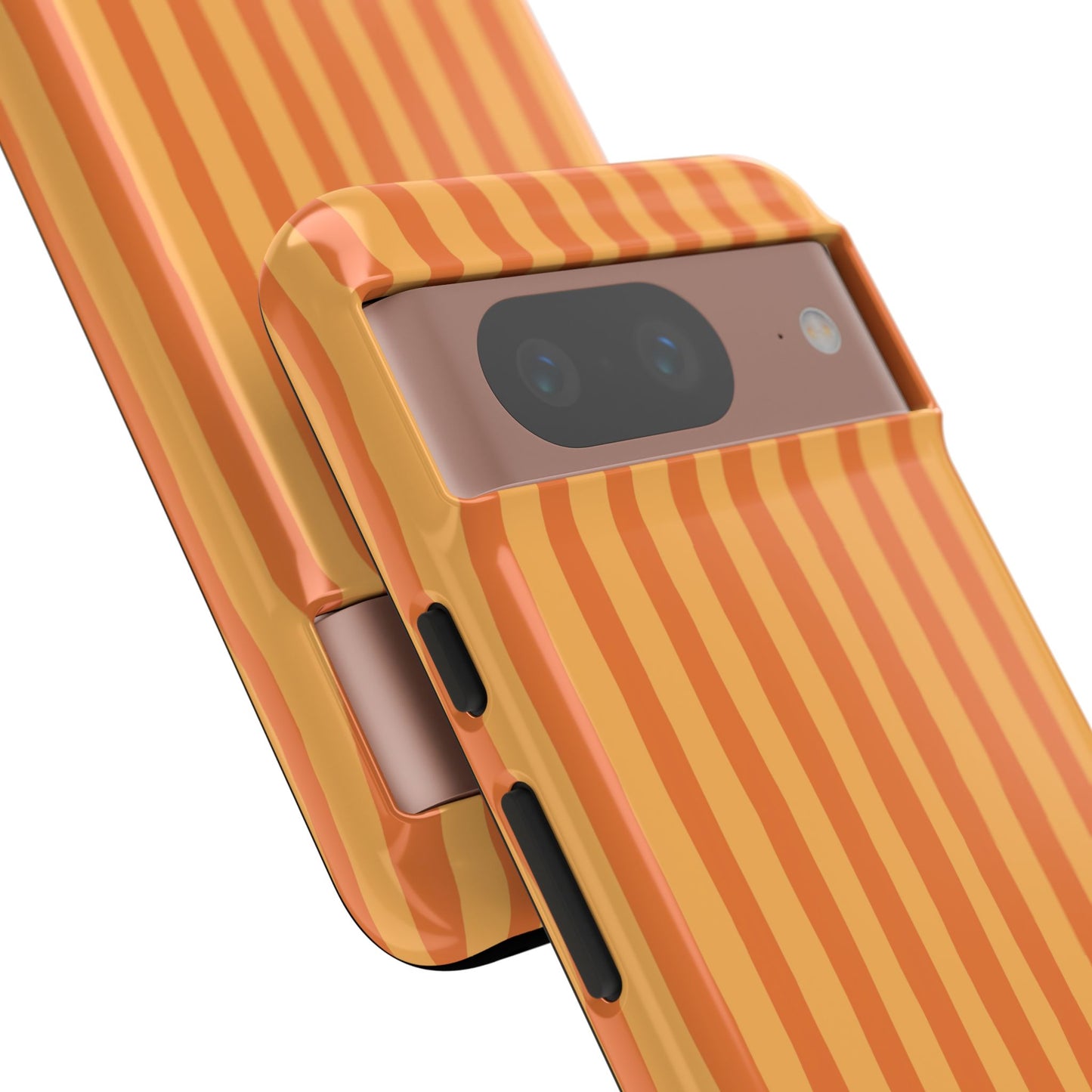 Orange Wavy Stripe Google Pixel Case