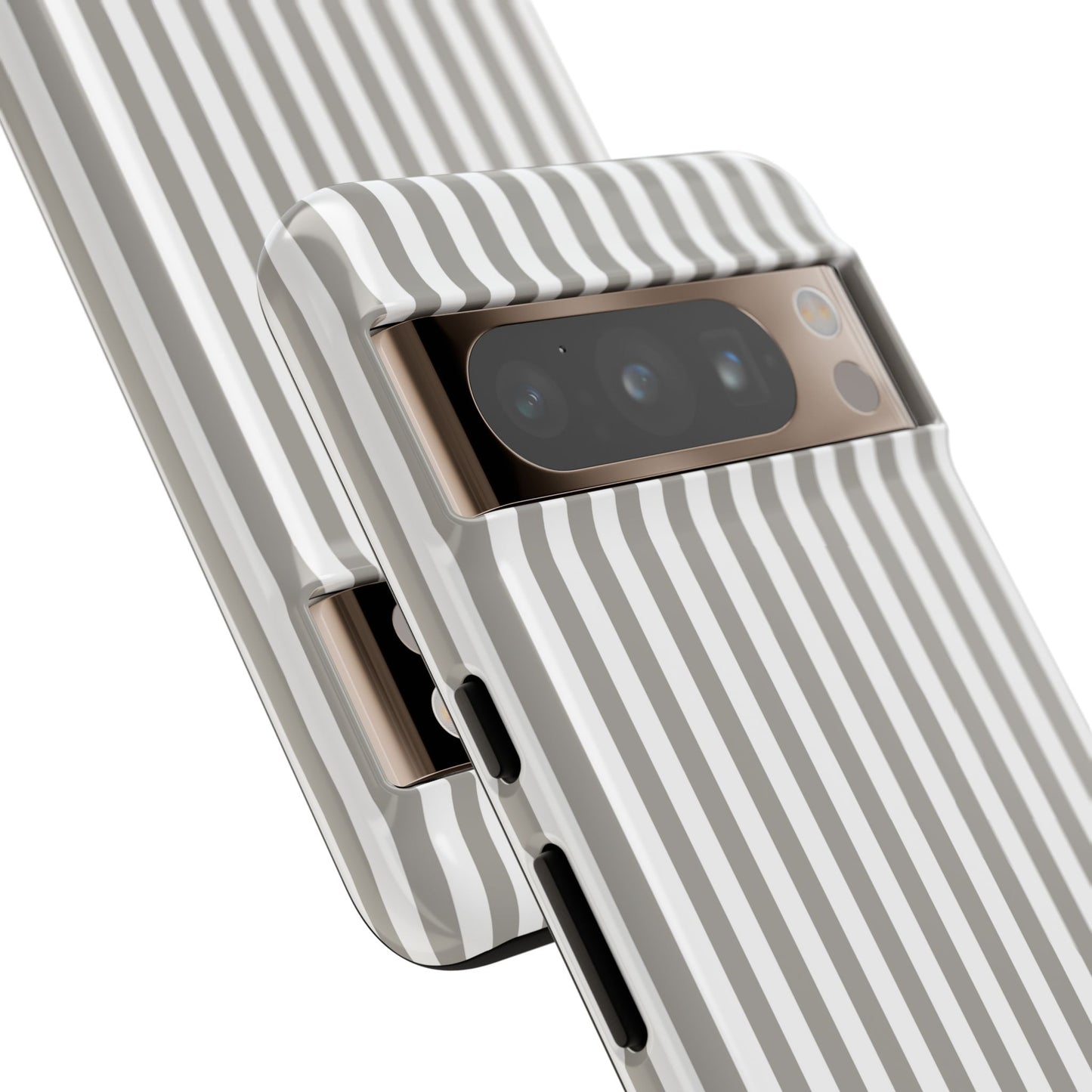 Gray & White Stripe Google Pixel Case