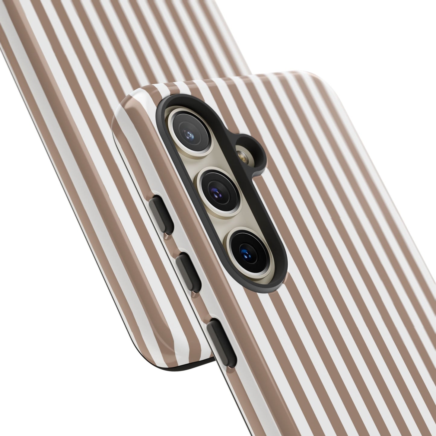 Beige & White Stripe Samsung Case
