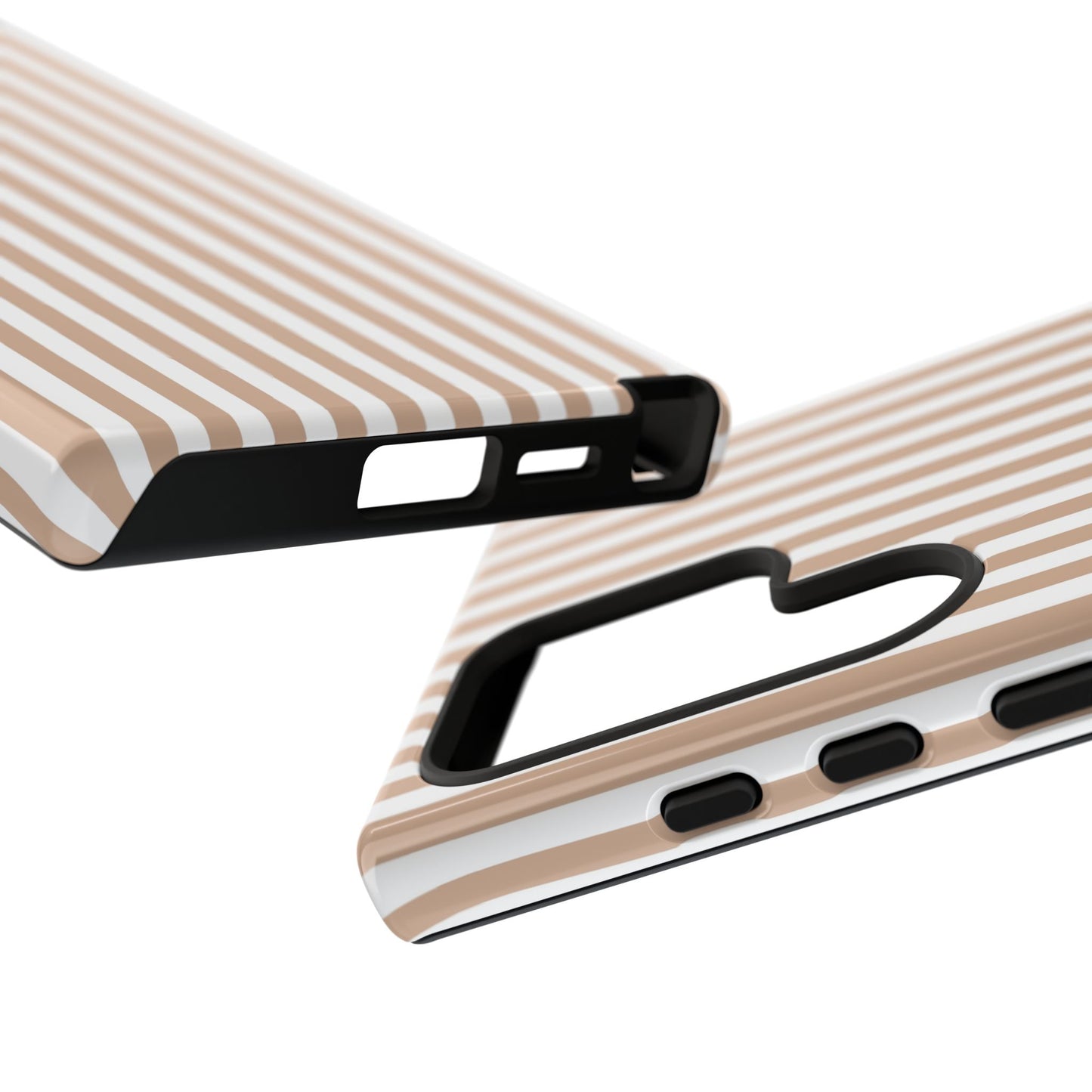 Tan & White Stripe Samsung Case