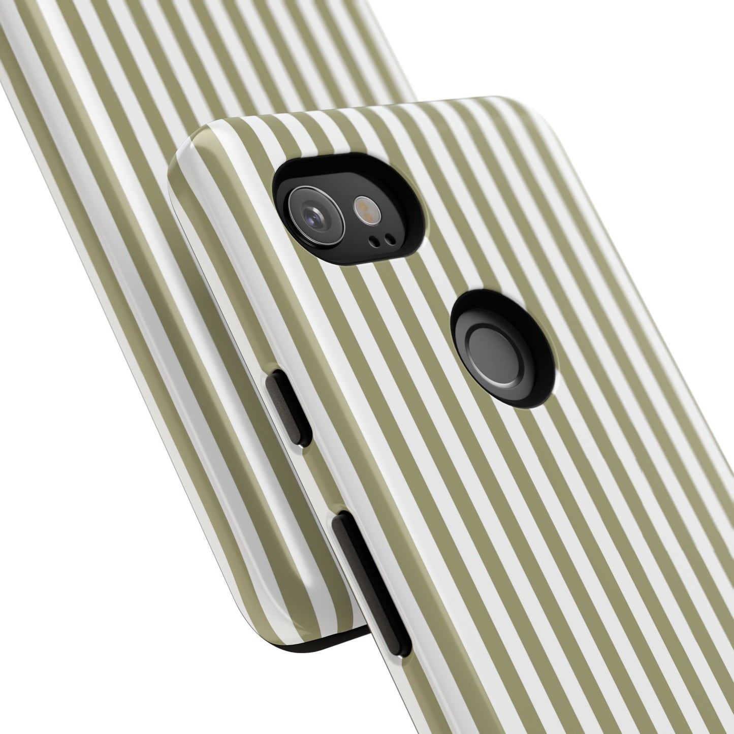 Sage & White Stripe Google Pixel Case