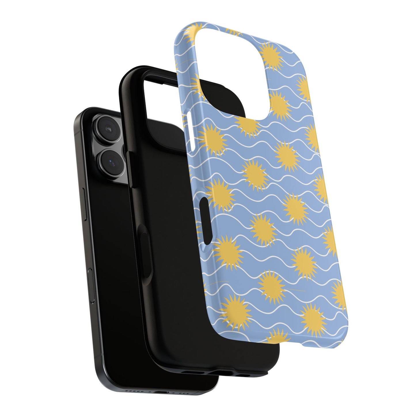 Sunny Waves Blue iPhone Case