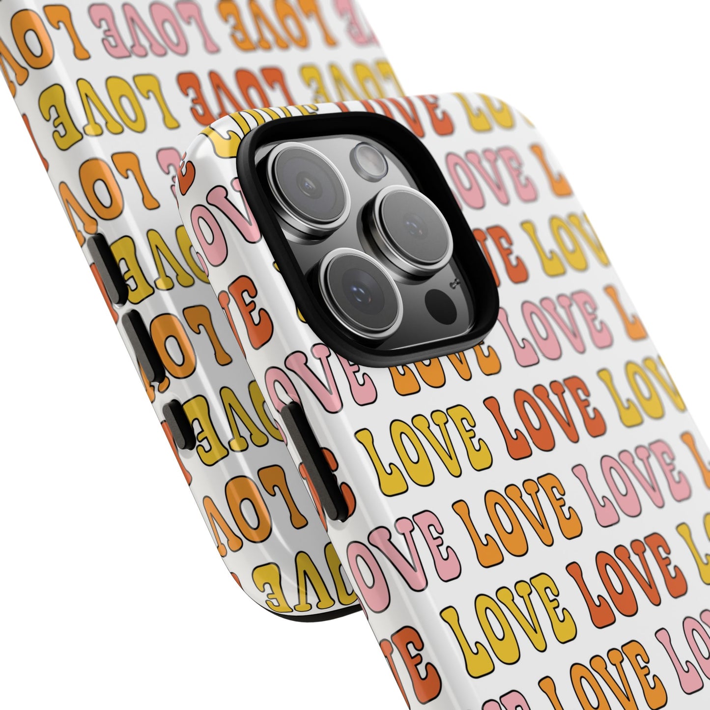 Retro LOVE Typography iPhone Case