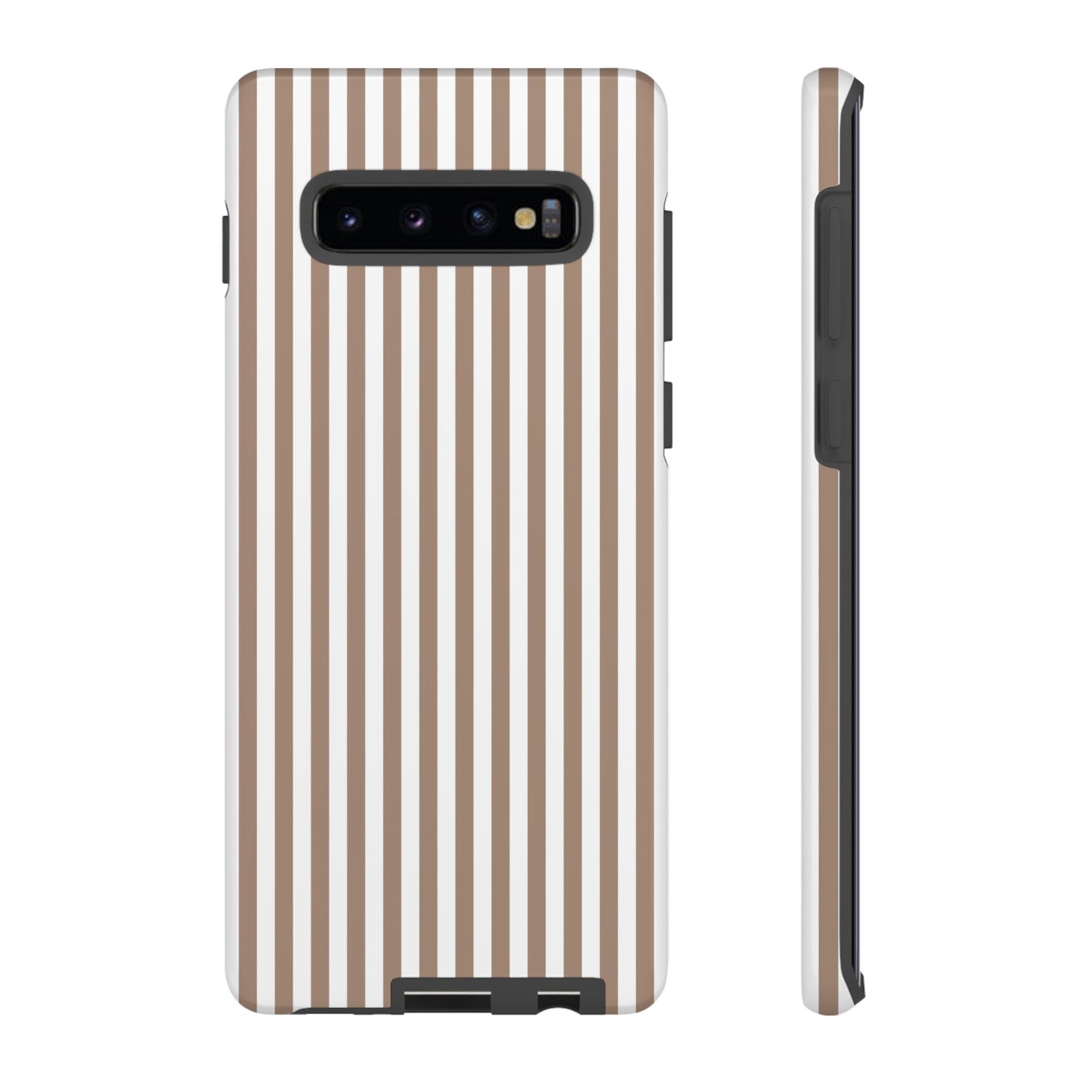 Beige & White Stripe Samsung Case