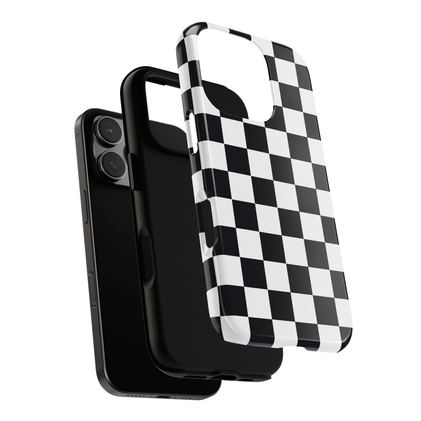 Black & White Checkerboard iPhone Case