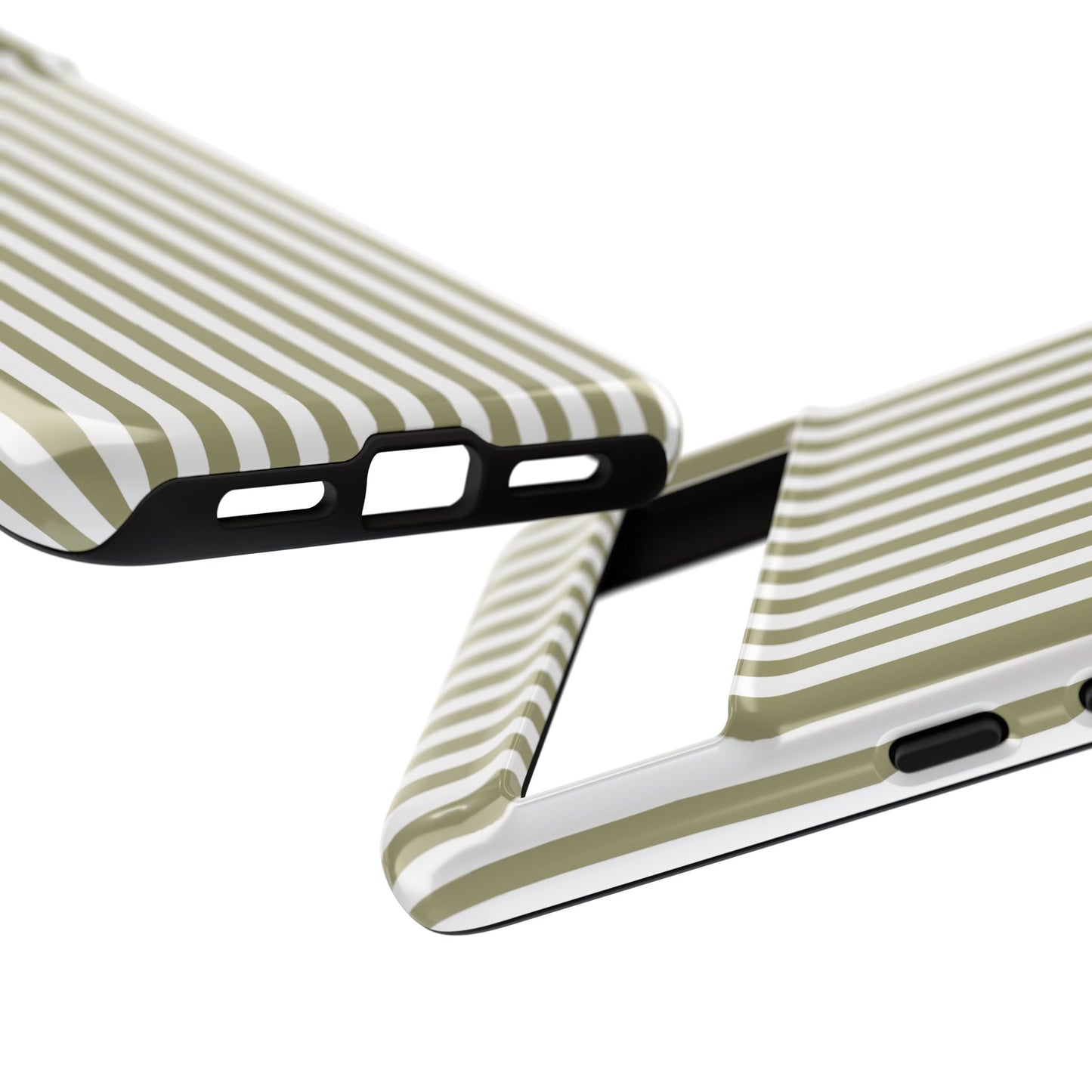 Sage & White Stripe Google Pixel Case
