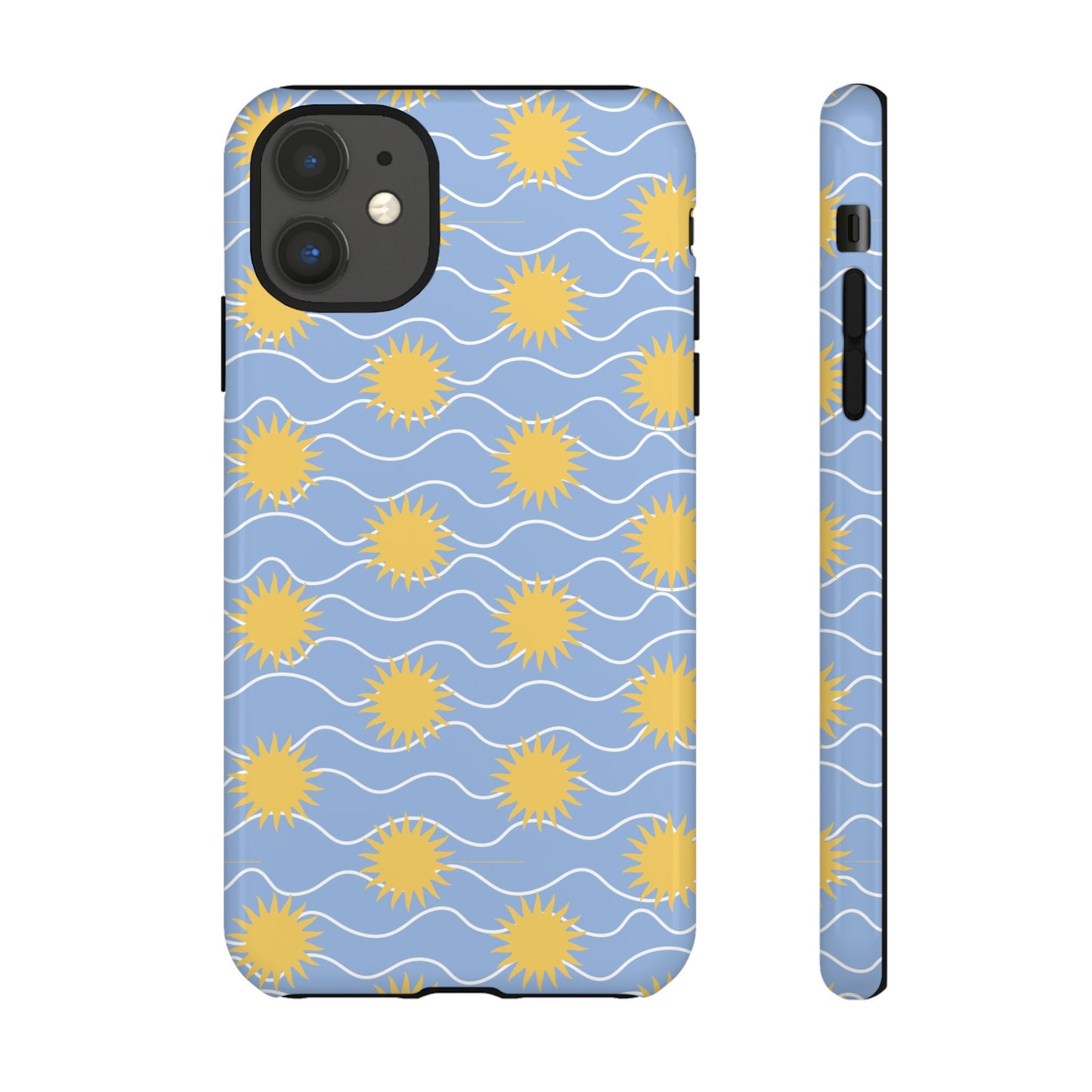 Sunny Waves Blue iPhone Case
