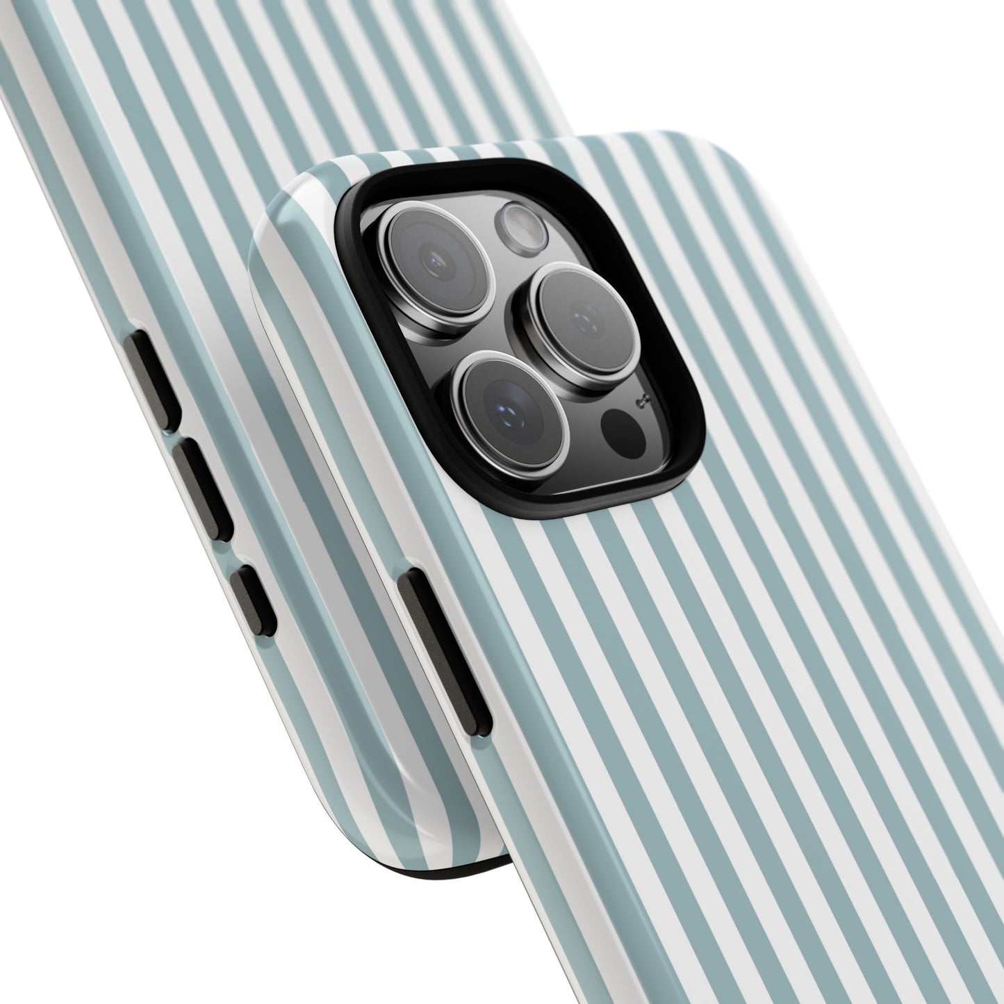Blue & White Stripe iPhone Case