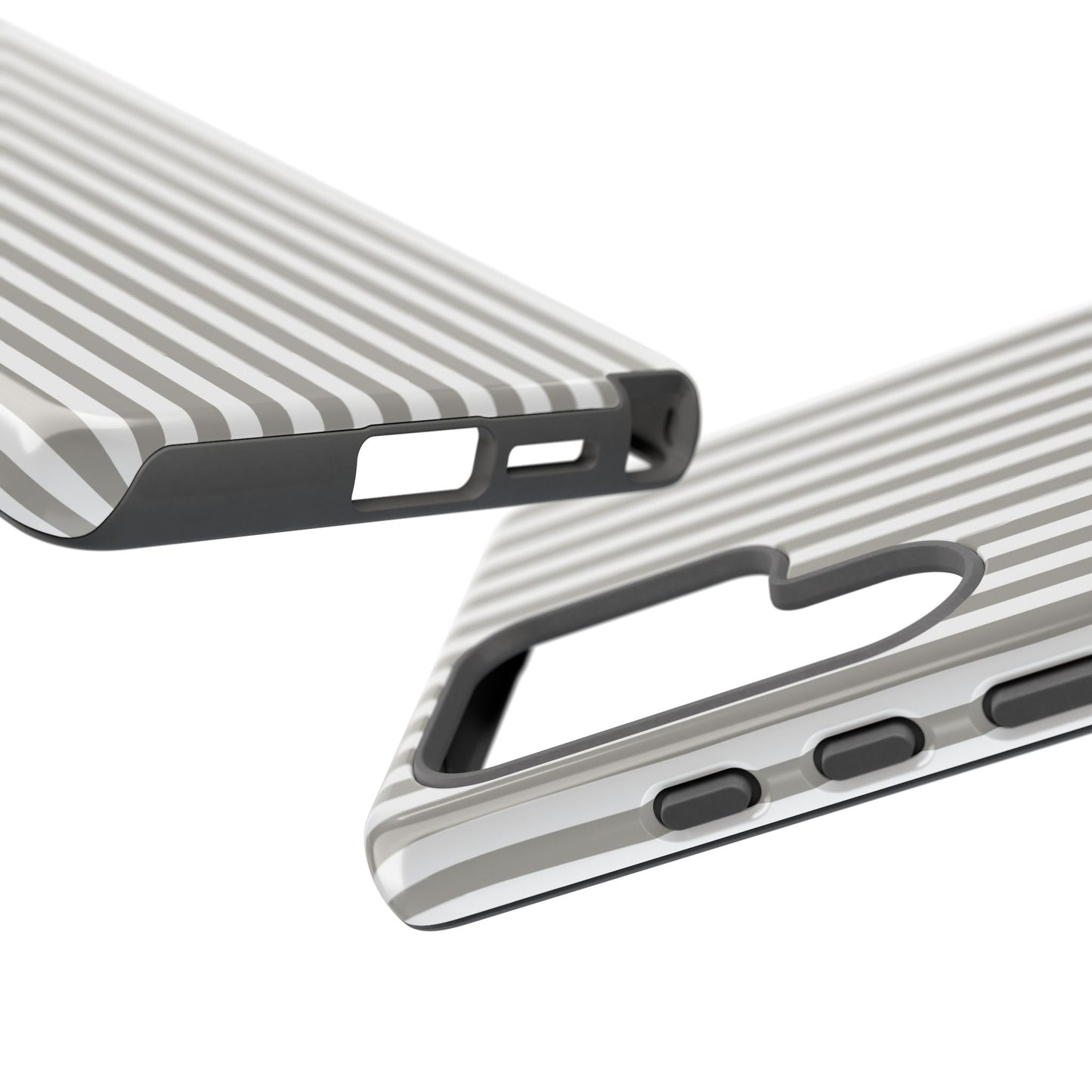 Gray & White Stripe Samsung Case