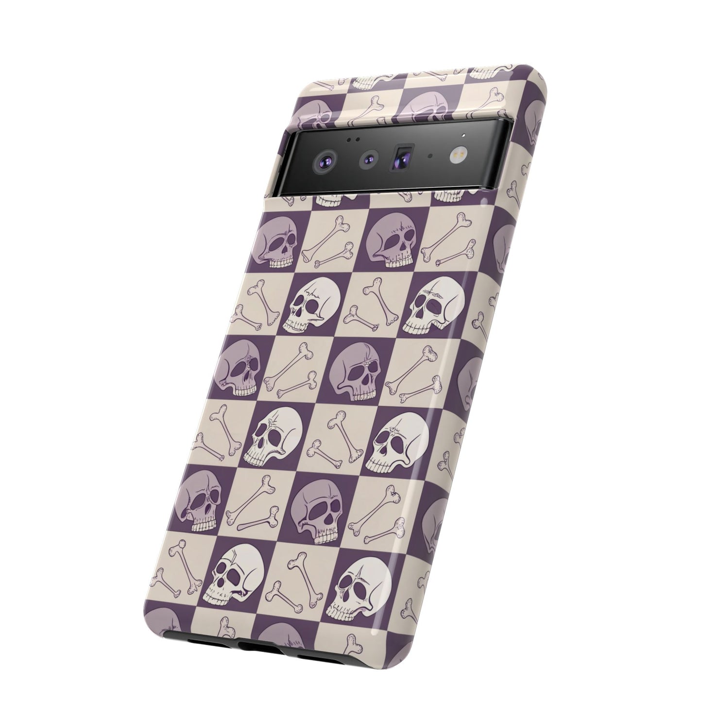Skull & Bones Checkered Google Pixel Case