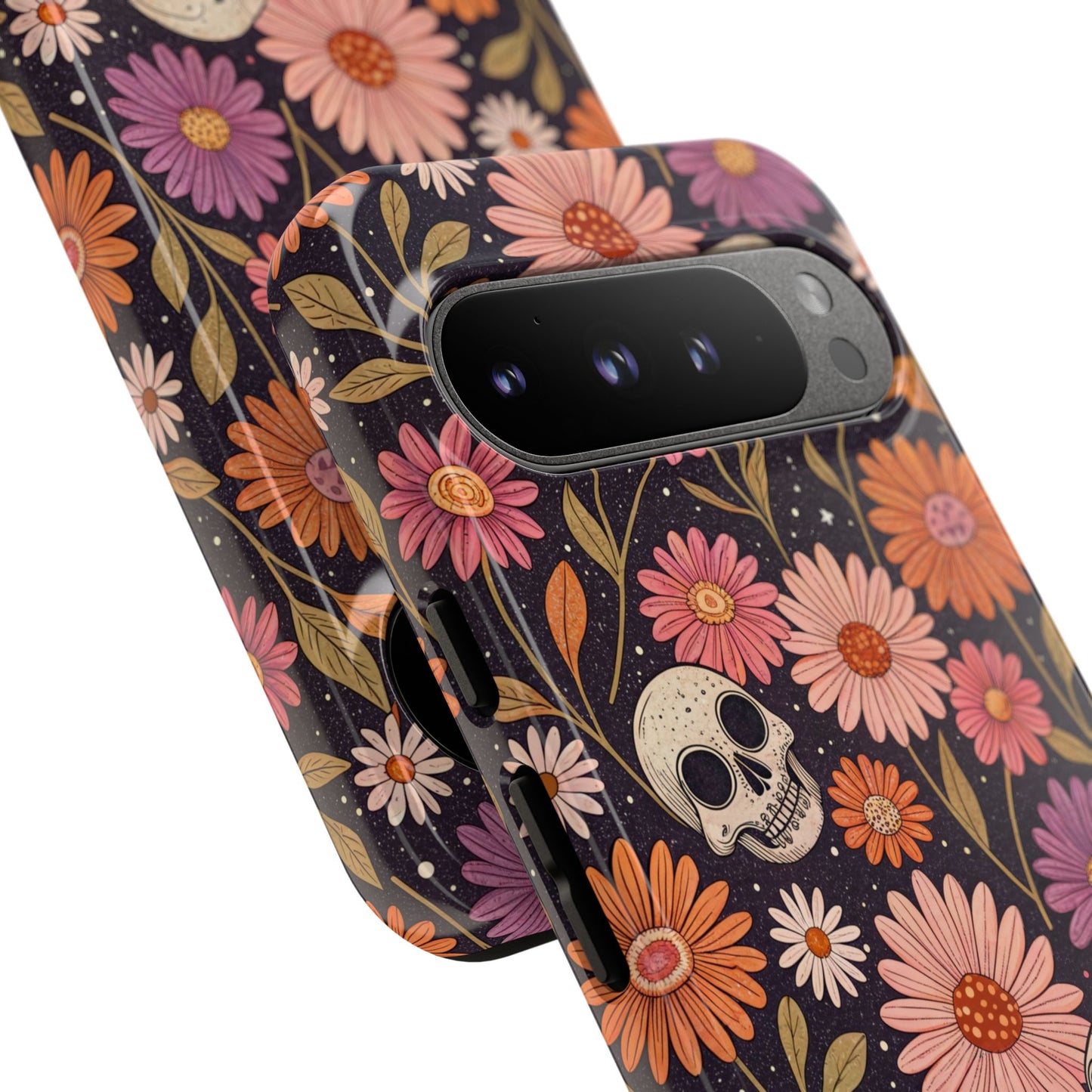 Skulls & Fall Florals Google Pixel Case