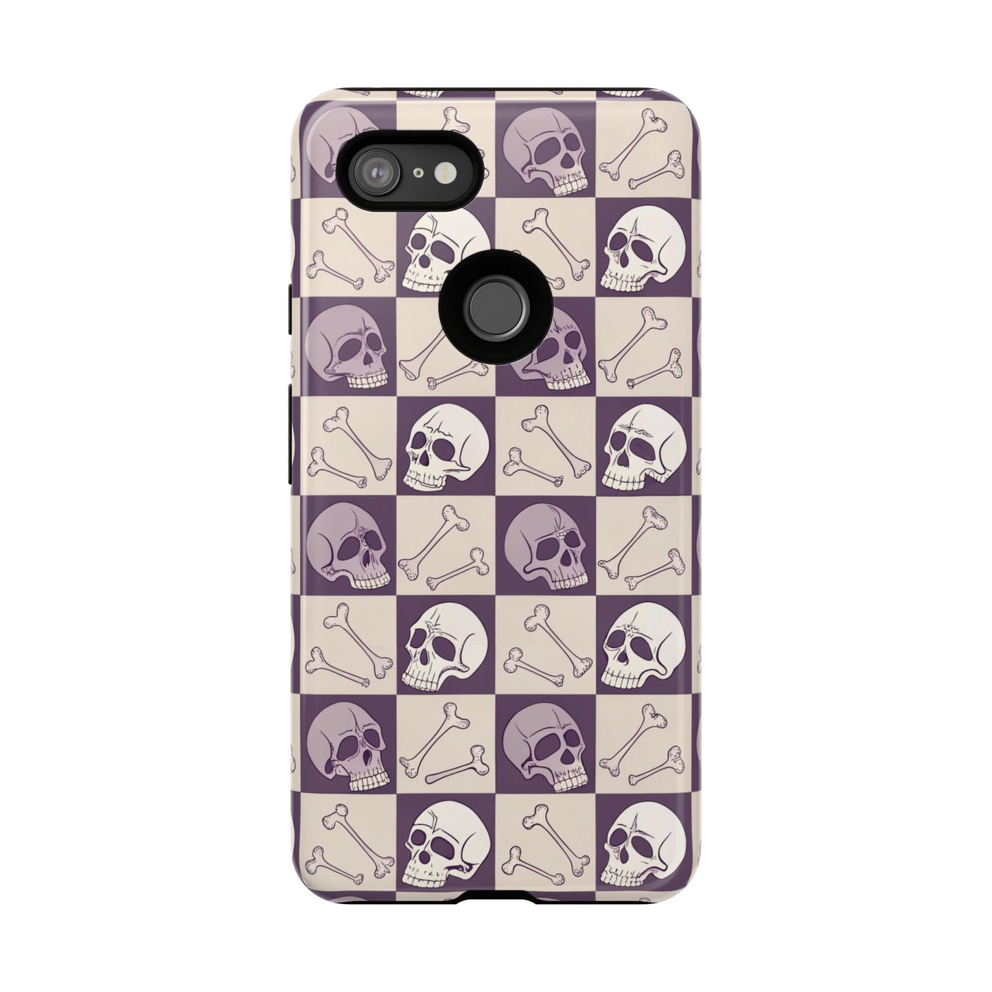 Skull & Bones Checkered Google Pixel Case