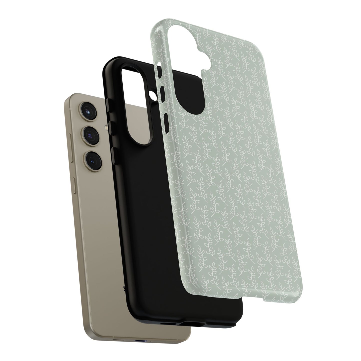 Minimal Leaf Print Samsung Case