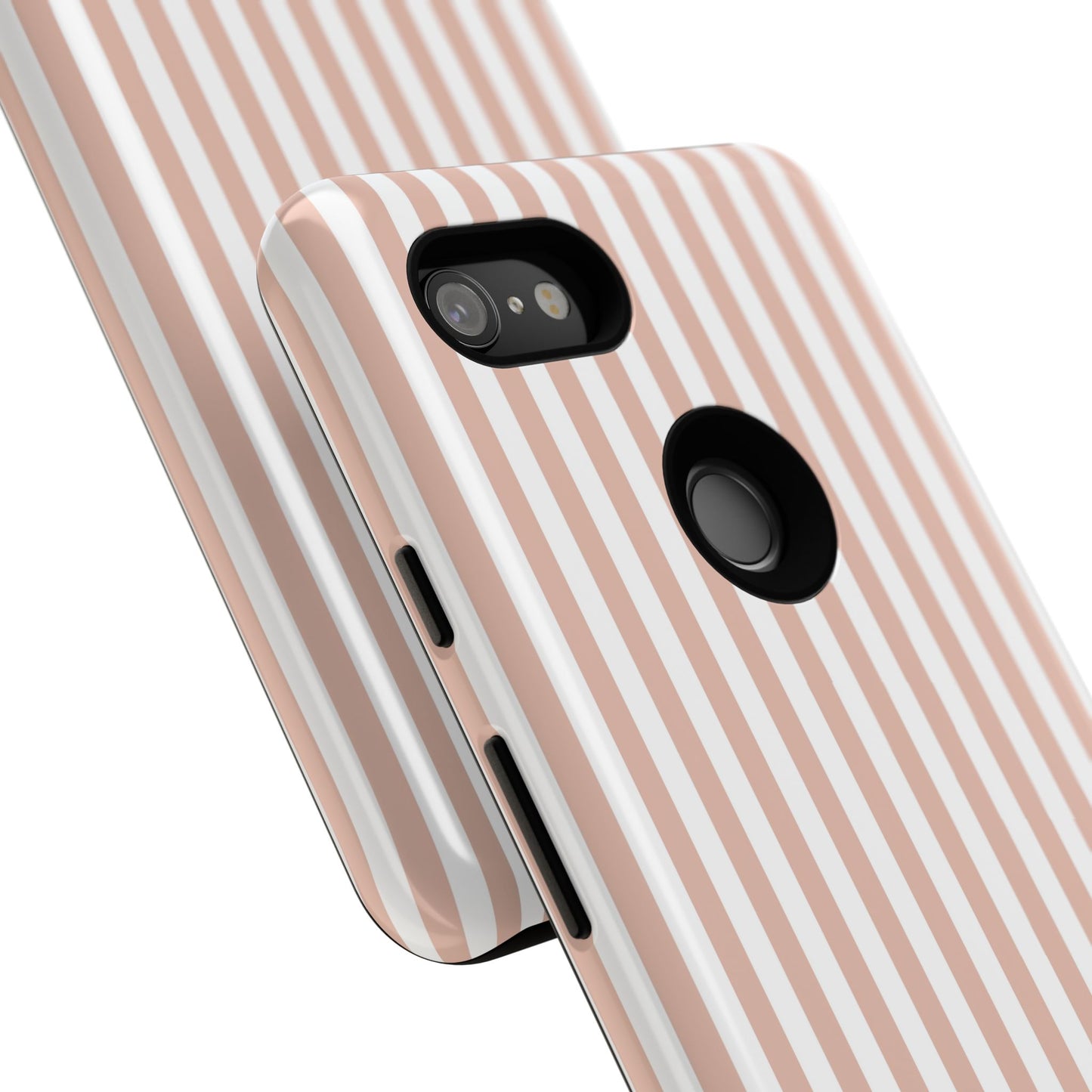 Blush & White Stripe Google Pixel Case