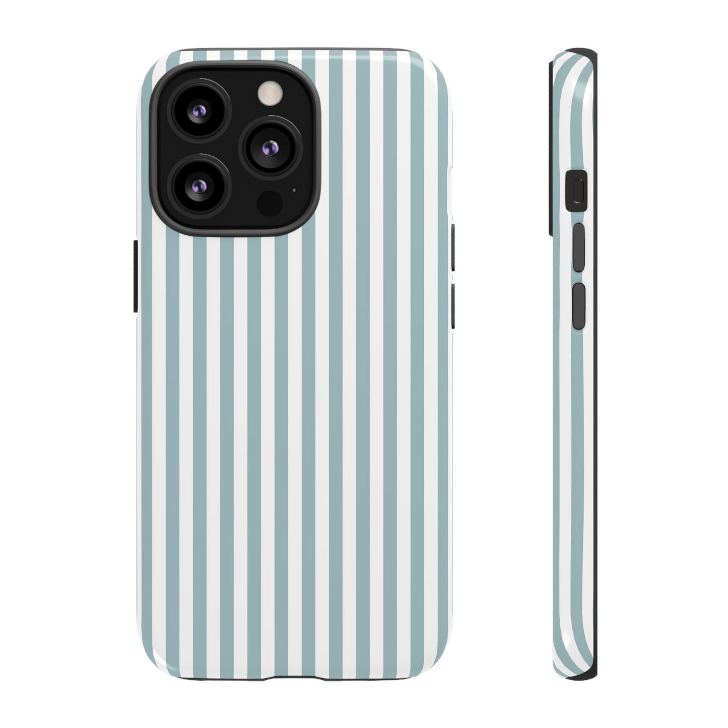 Blue & White Stripe iPhone Case