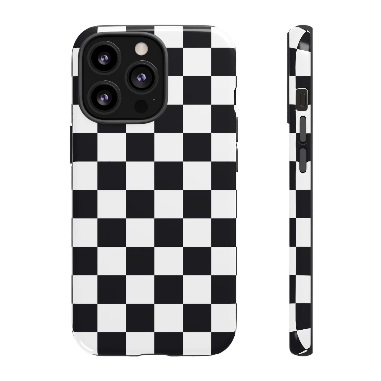 Black & White Checkerboard iPhone Case