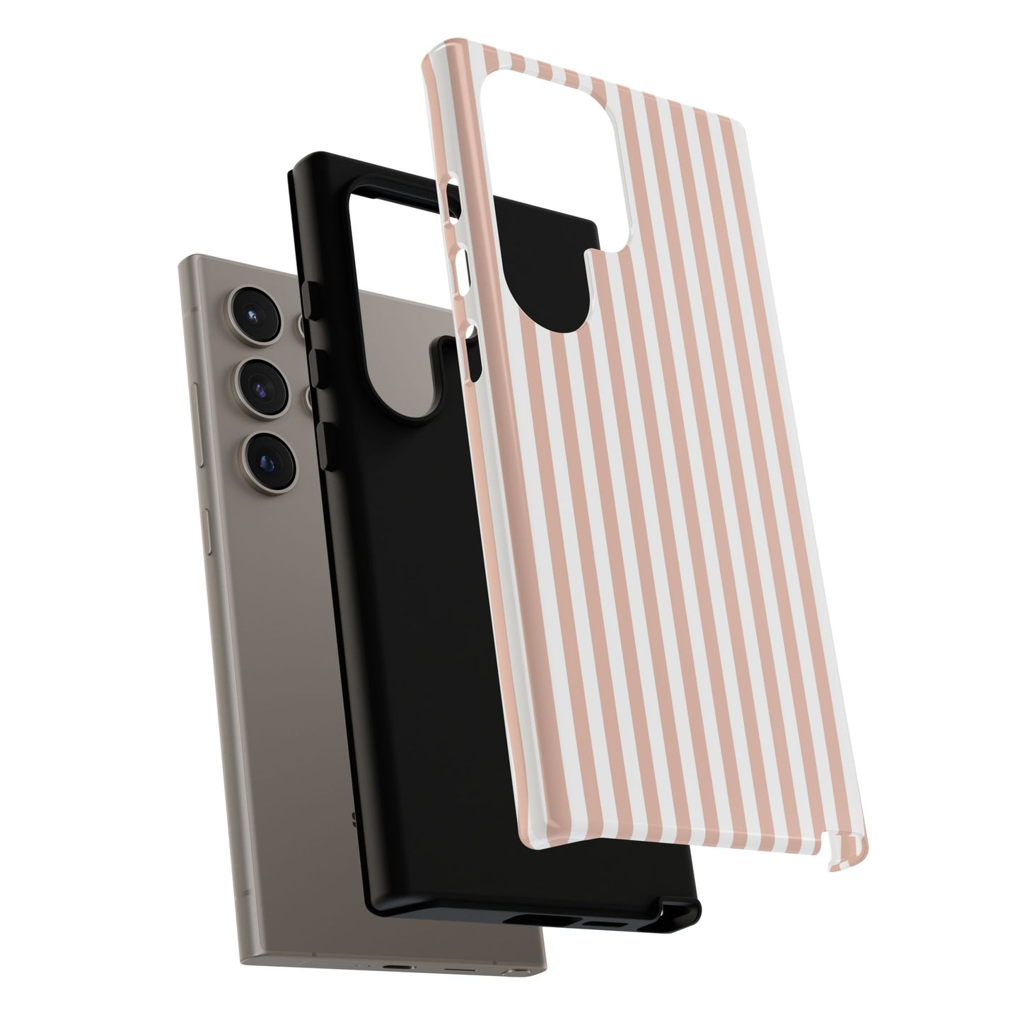 Blush & White Stripe Samsung Case