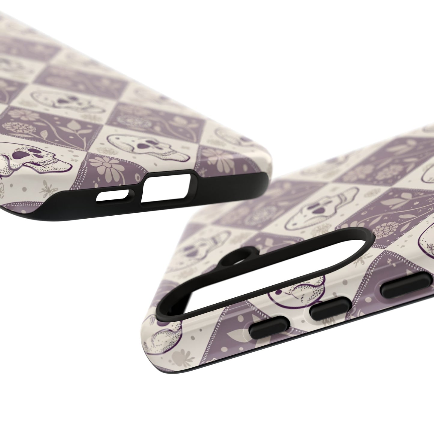Vintage Skull & Floral Diamond Samsung Case