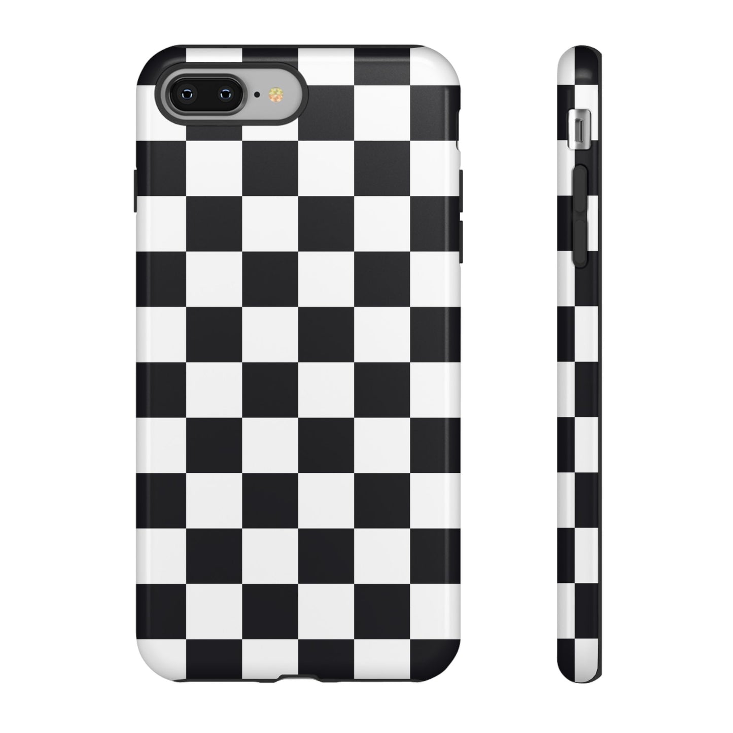 Black & White Checkerboard iPhone Case