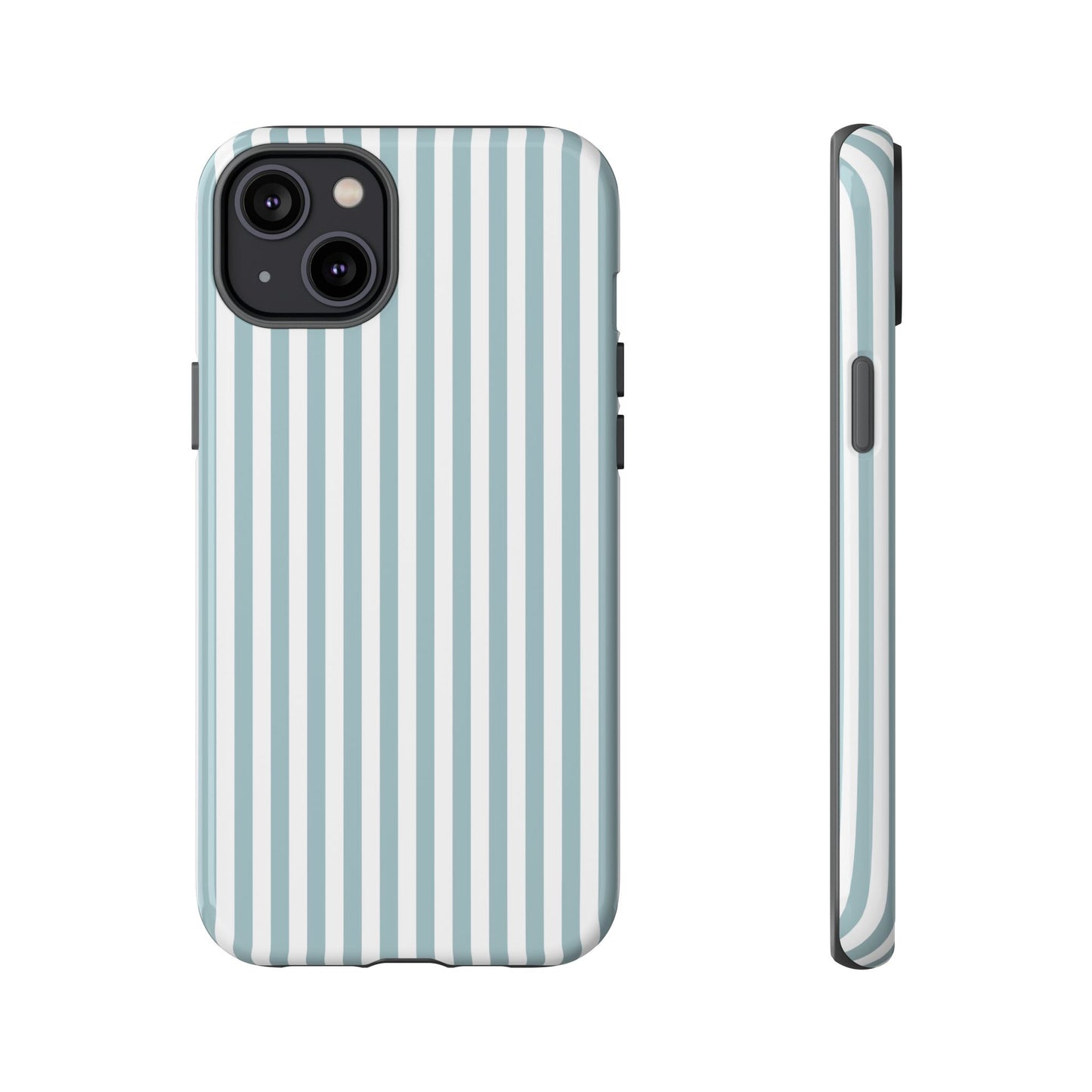 Blue & White Stripe iPhone Case