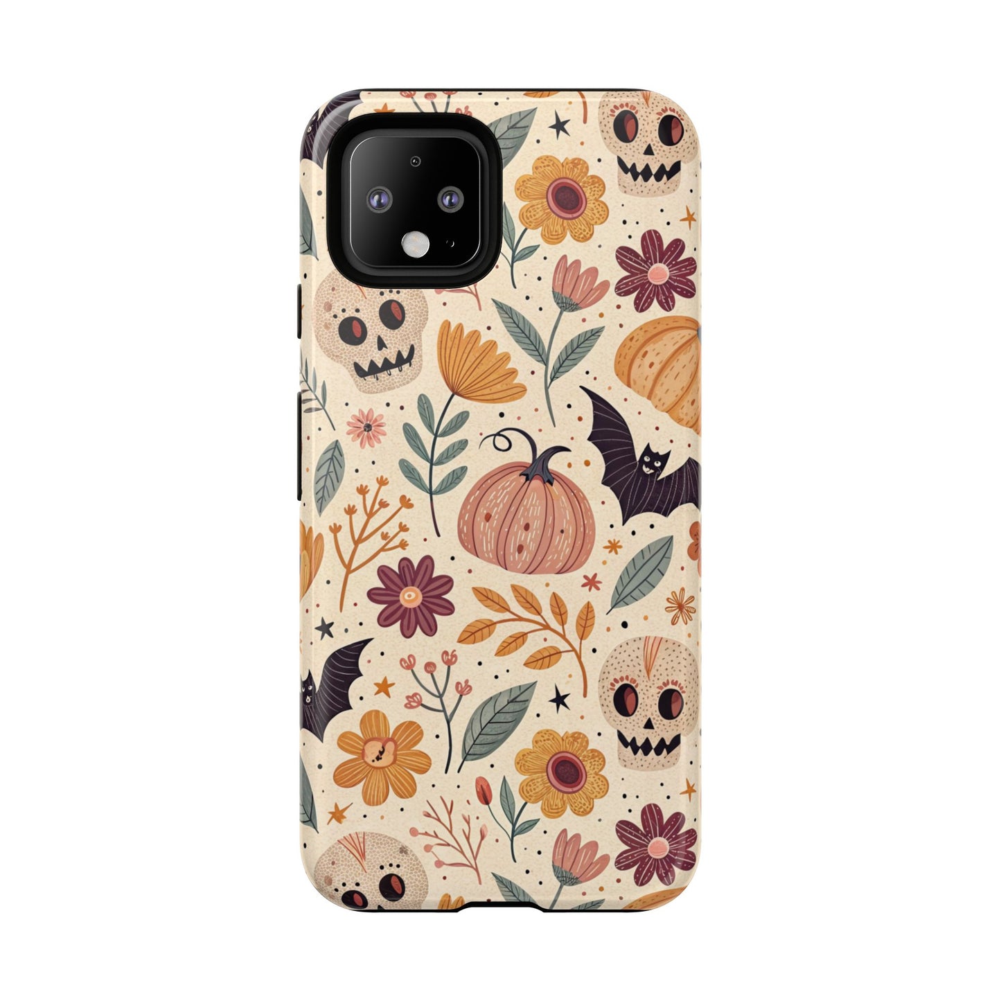 Halloween Skulls & Pumpkins Floral Google Pixel Case