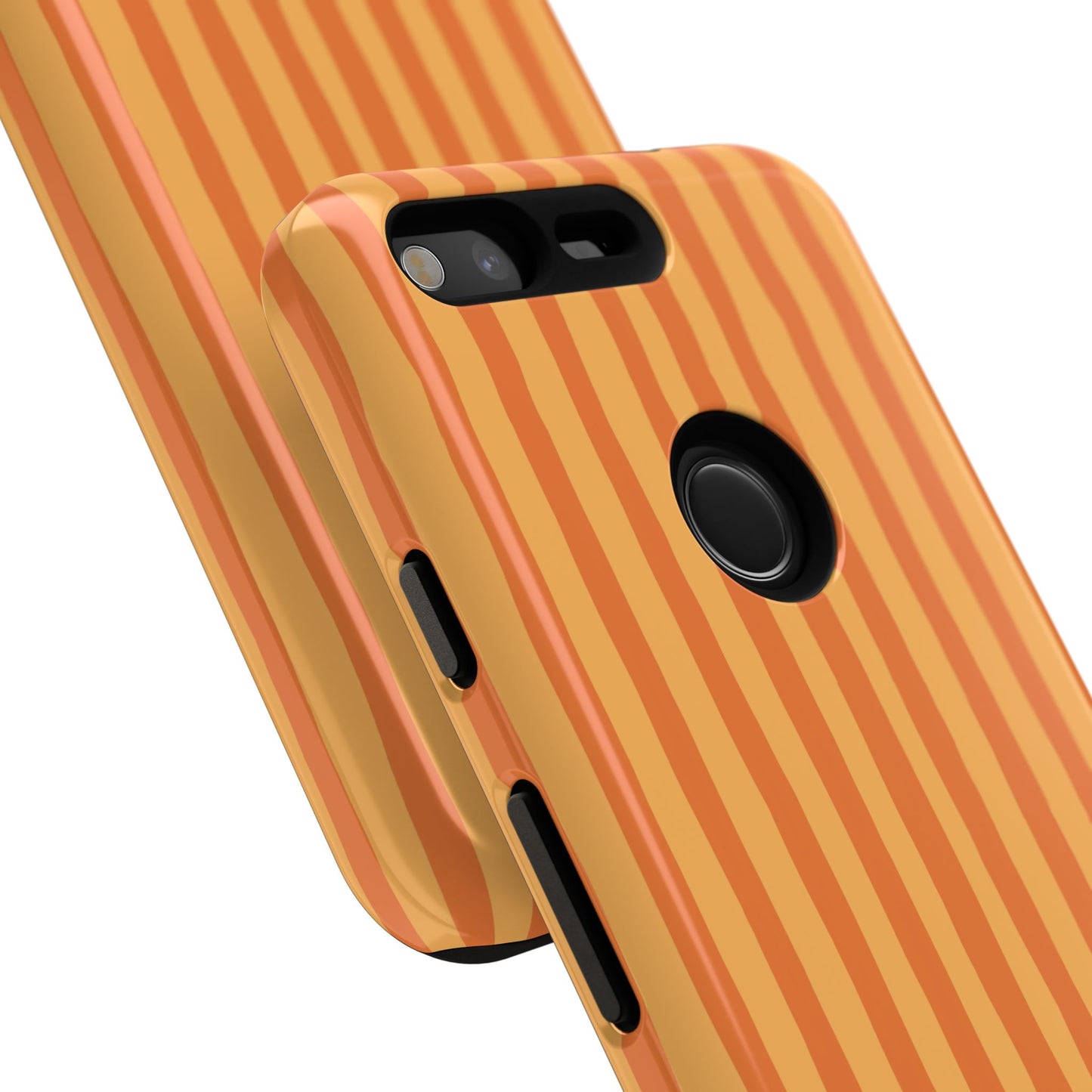 Orange Wavy Stripe Google Pixel Case
