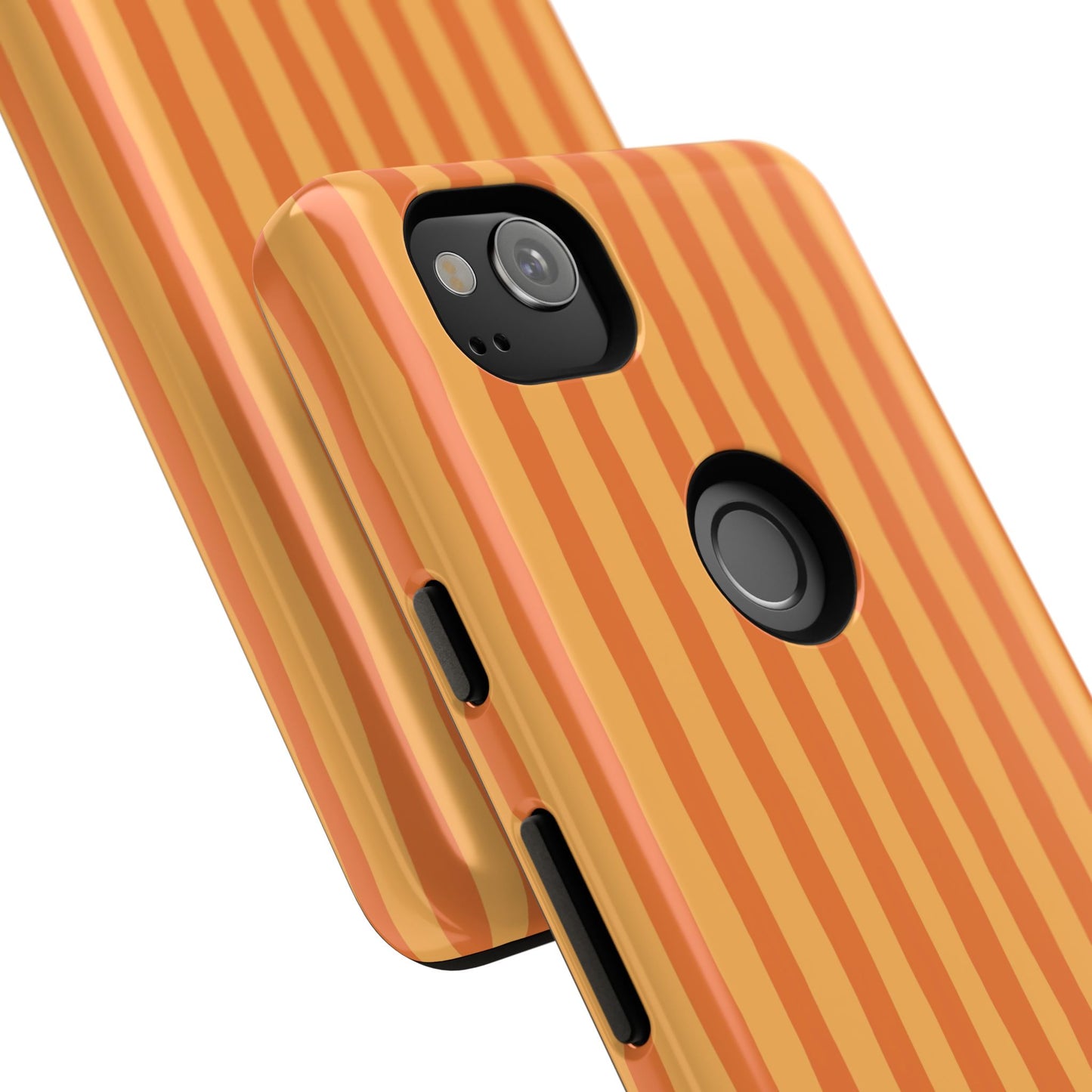 Orange Wavy Stripe Google Pixel Case