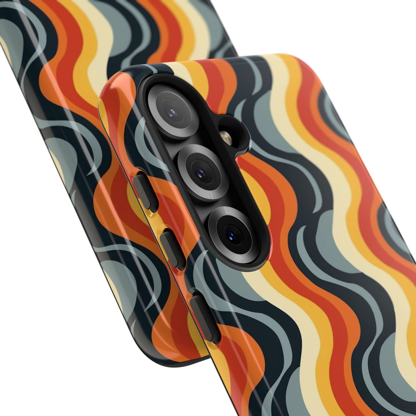 Retro Wavy Stripe Samsung Phone Case