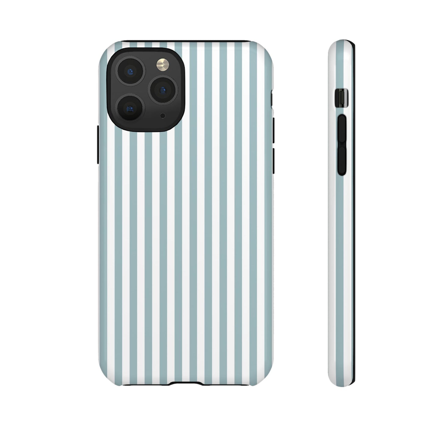 Blue & White Stripe iPhone Case