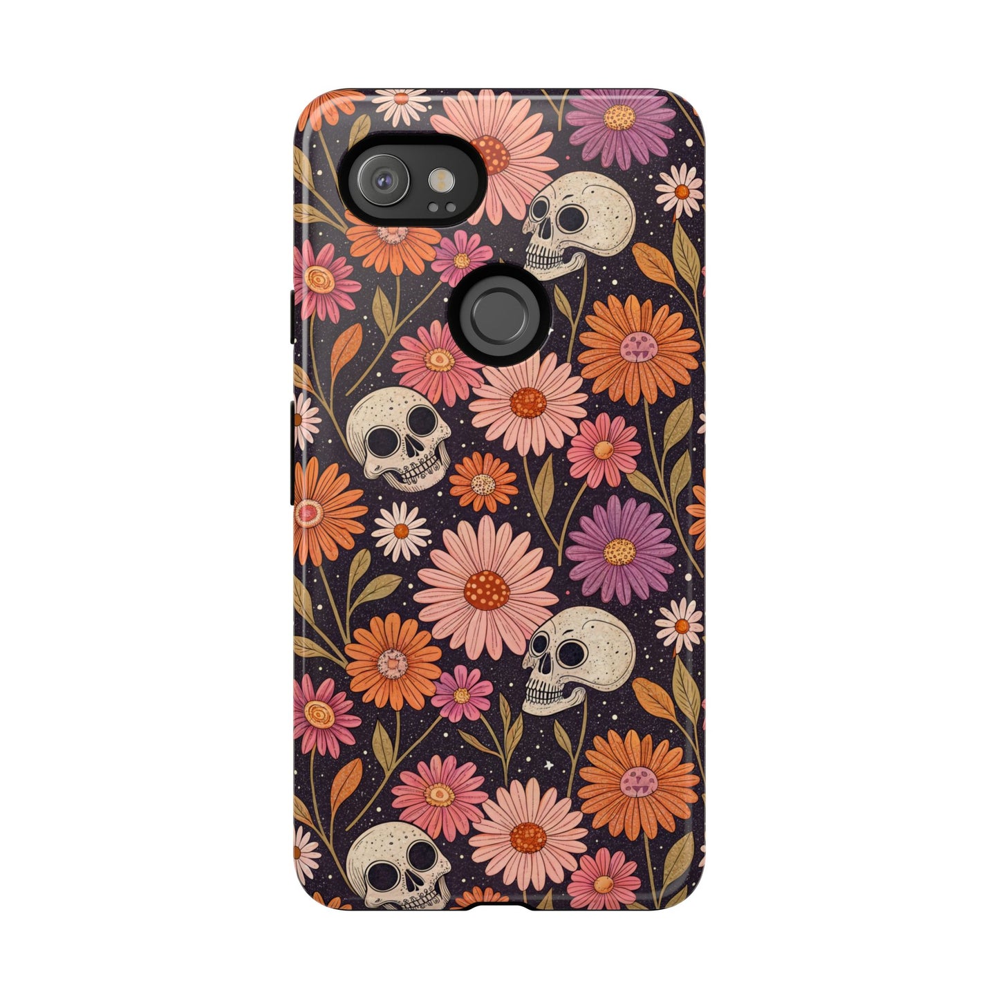 Skulls & Fall Florals Google Pixel Case