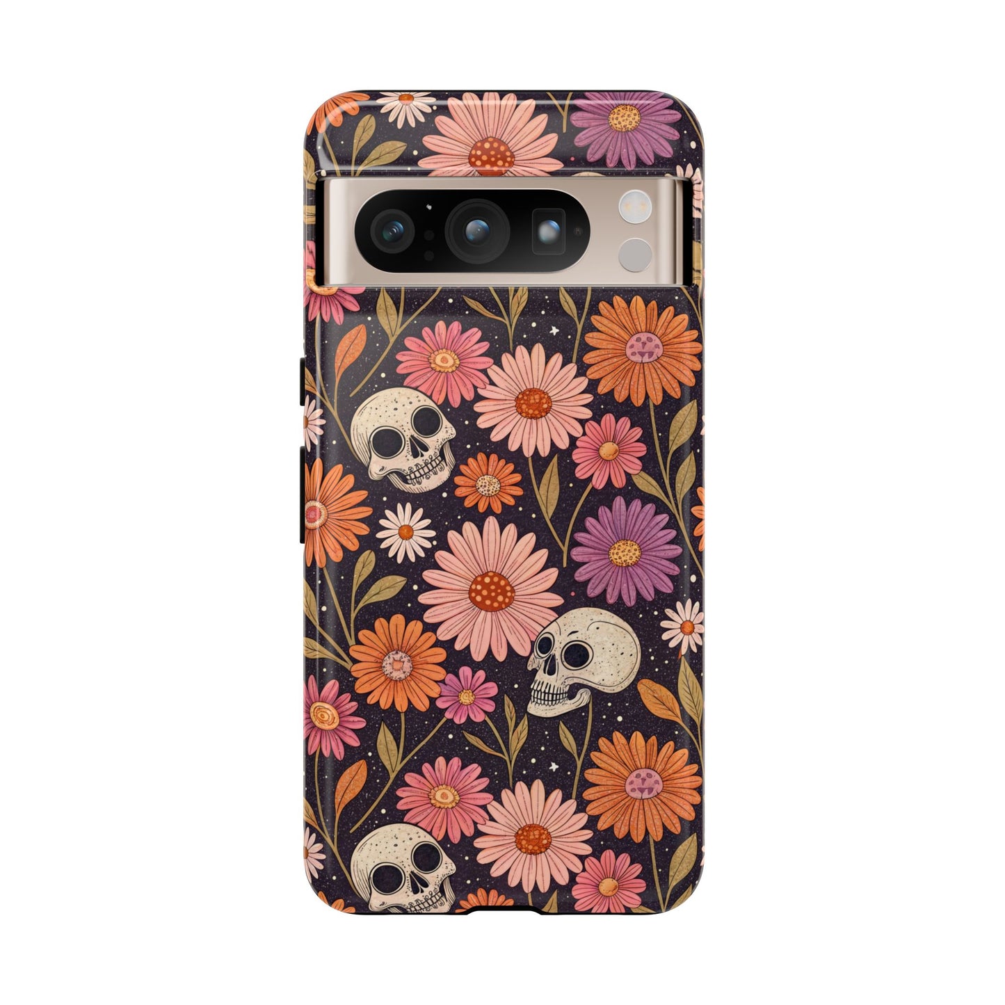 Skulls & Fall Florals Google Pixel Case