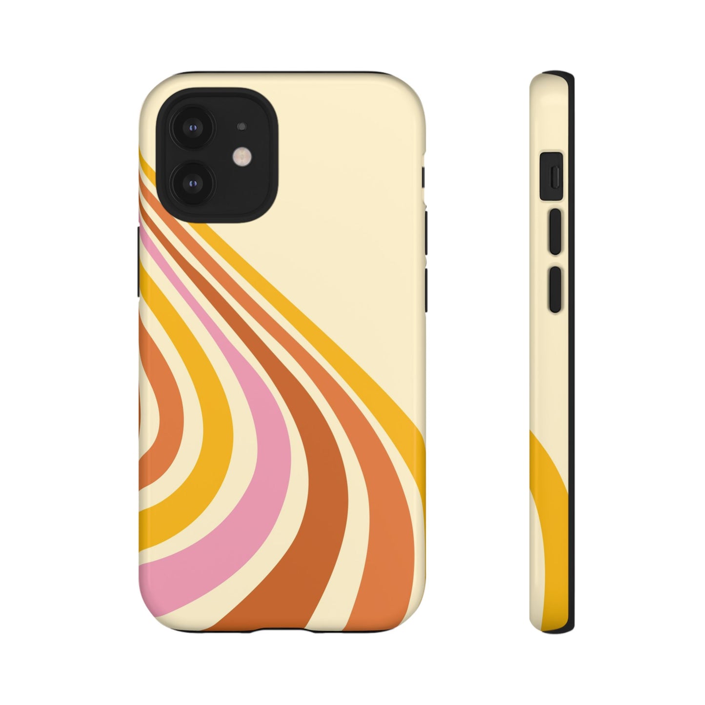 Retro Wave Swirl iPhone Case
