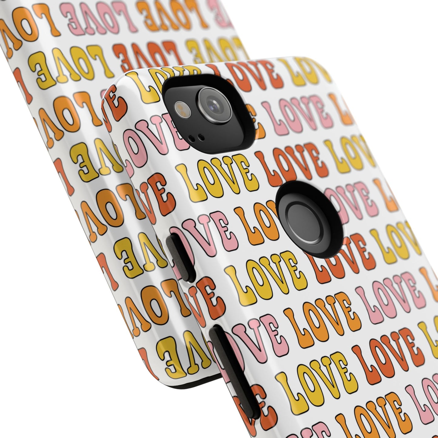 Retro LOVE Typography Google Pixel Case