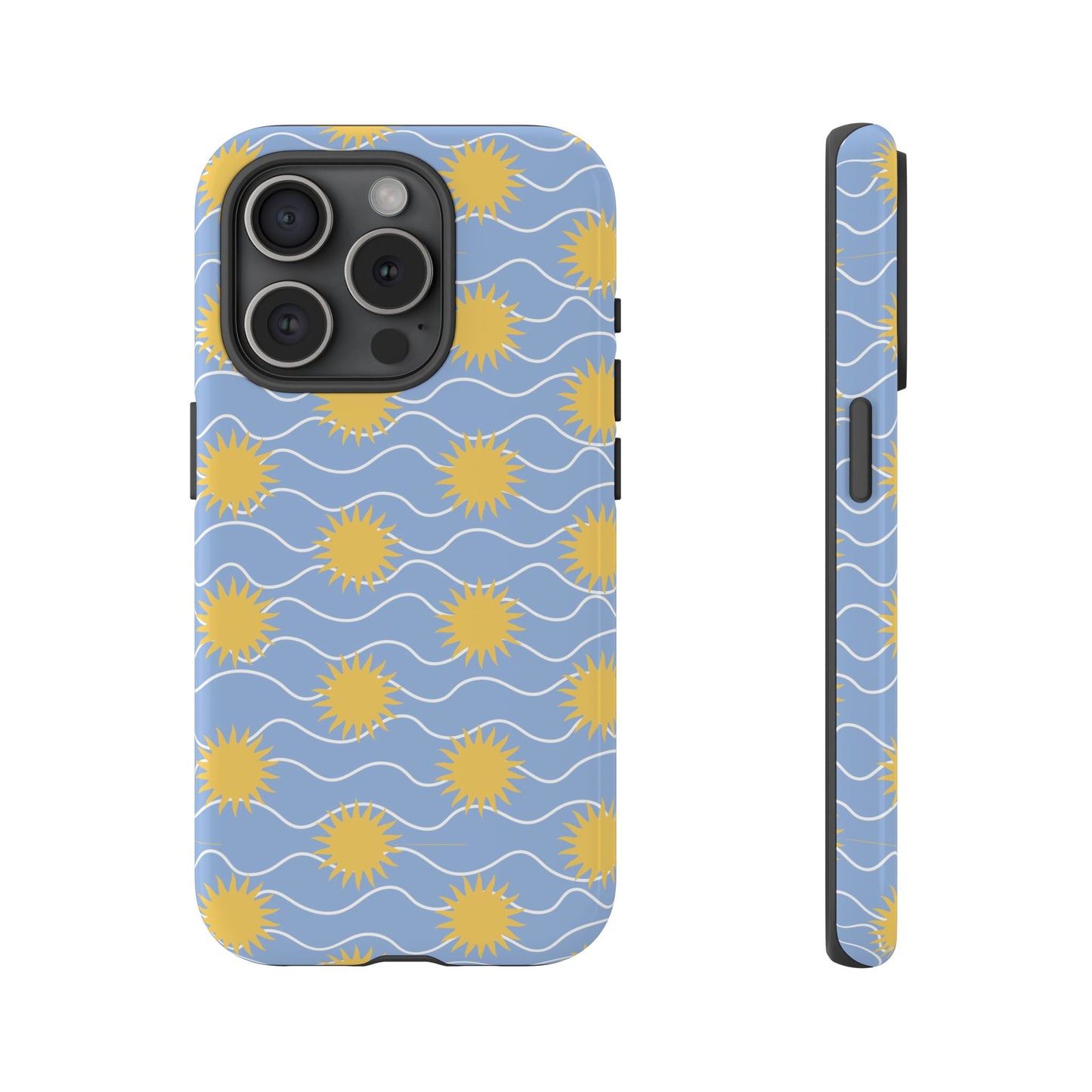Sunny Waves Blue iPhone Case