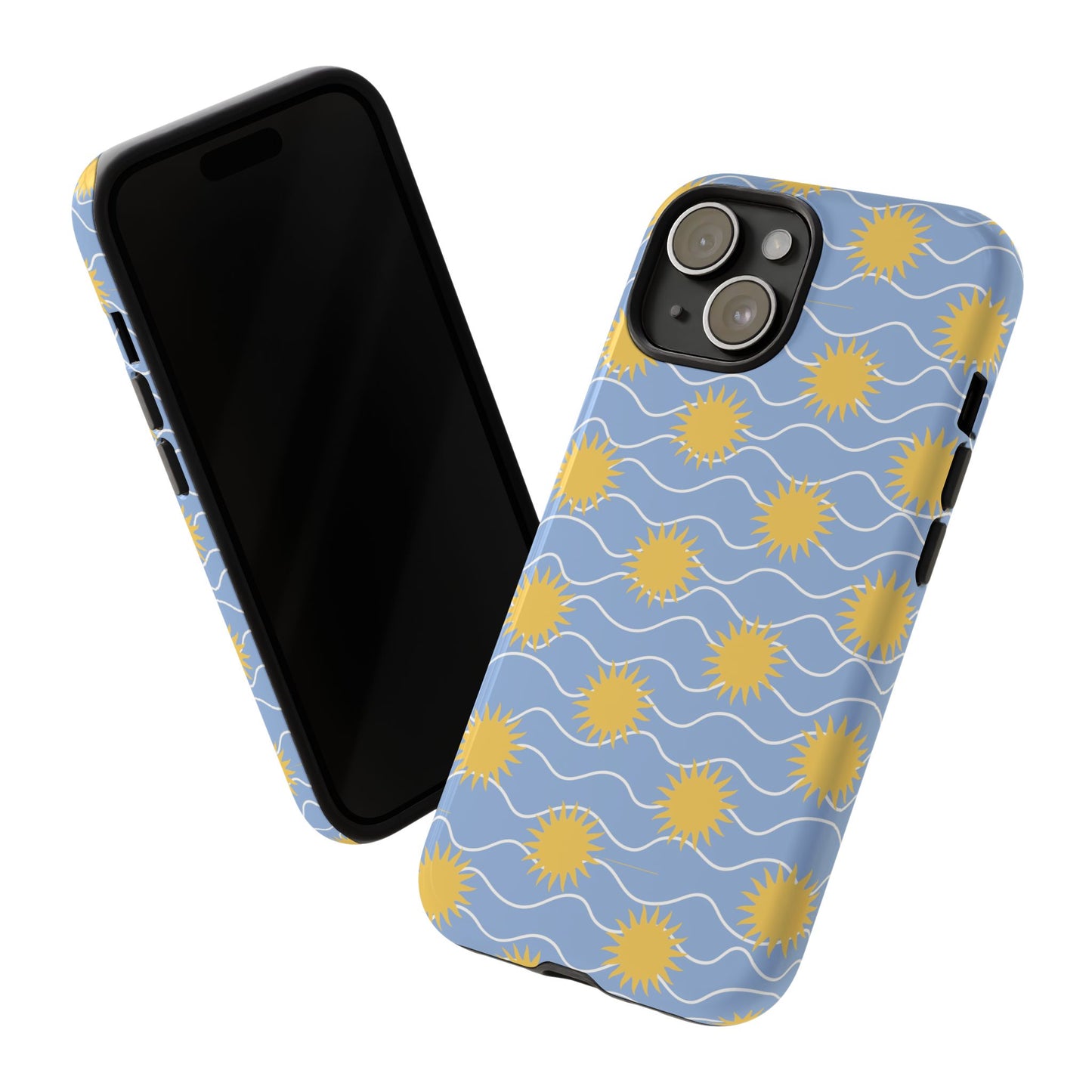 Sunny Waves Blue iPhone Case