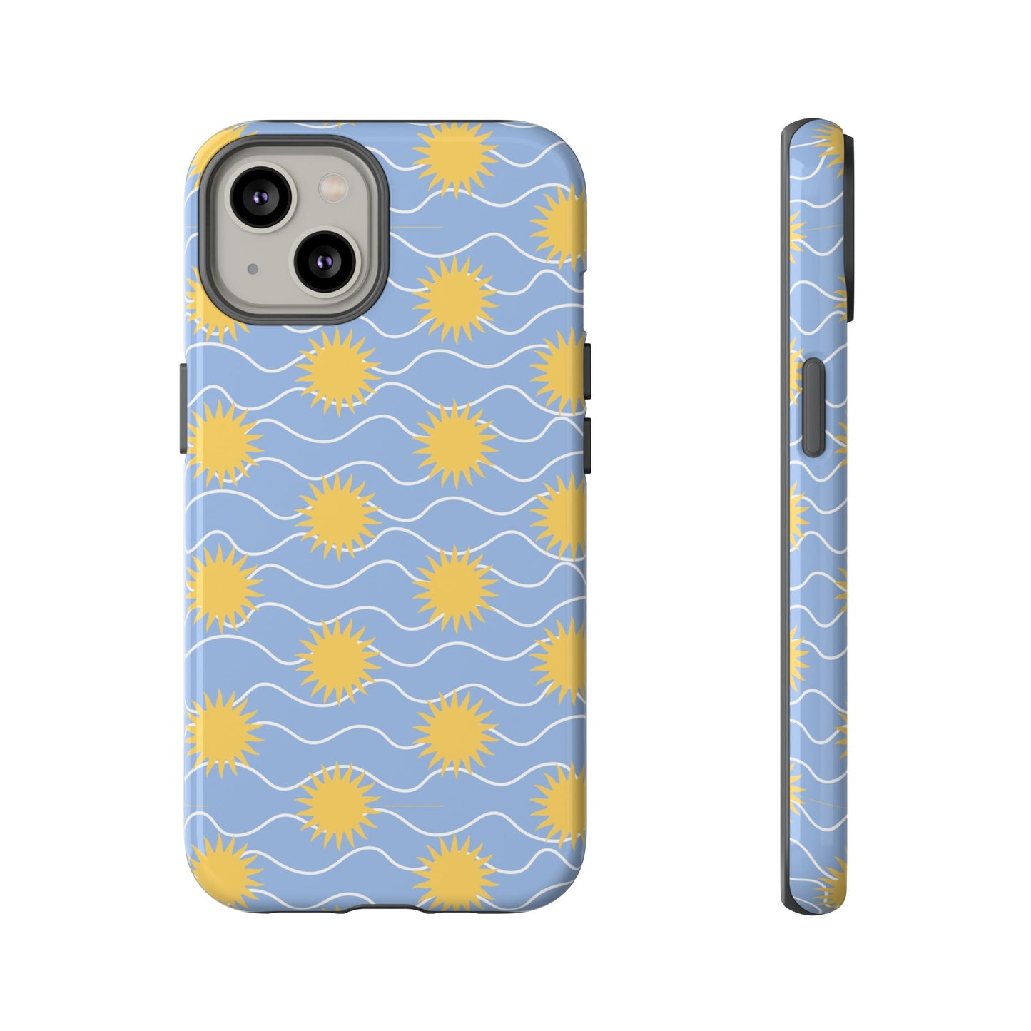 Sunny Waves Blue iPhone Case