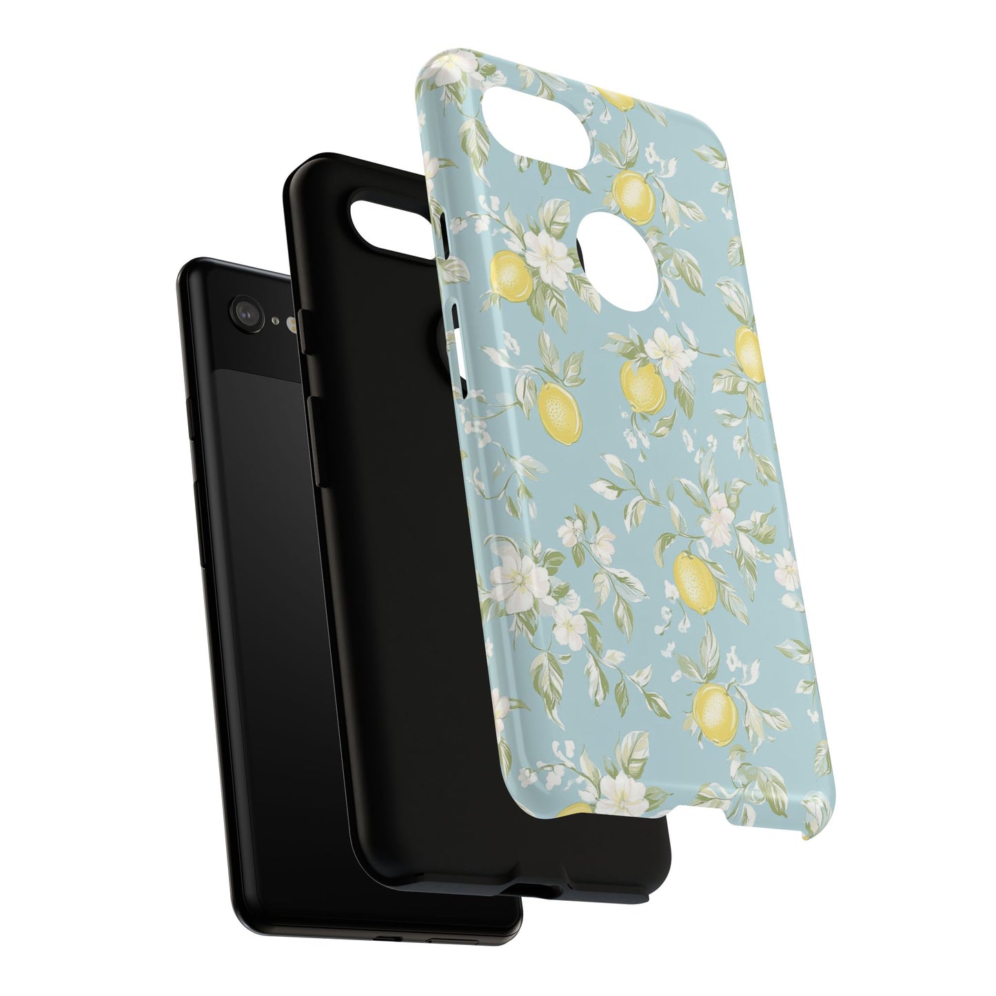Lemon Blossom Blue Google Pixel Case